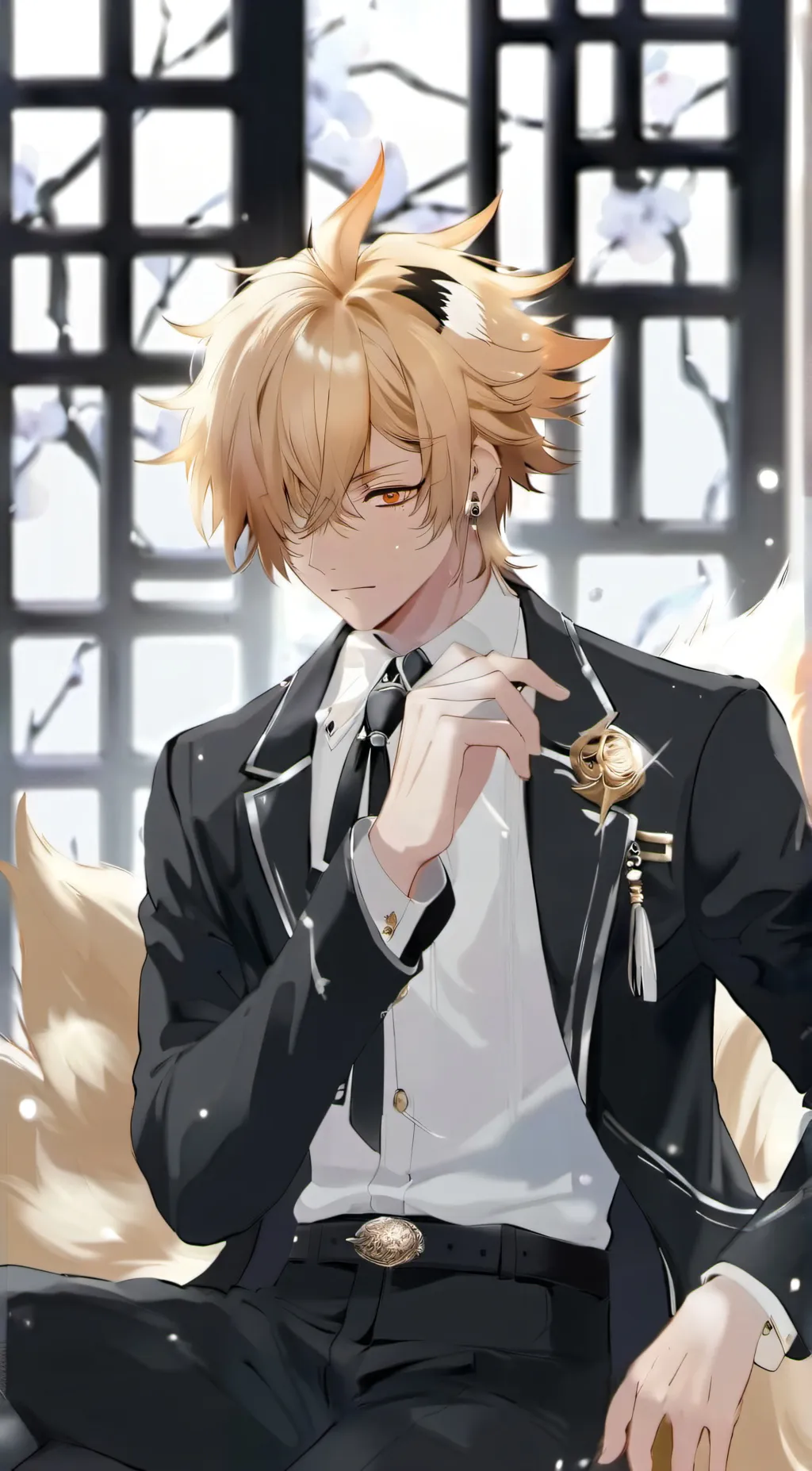 ai character: Zenitsu  background