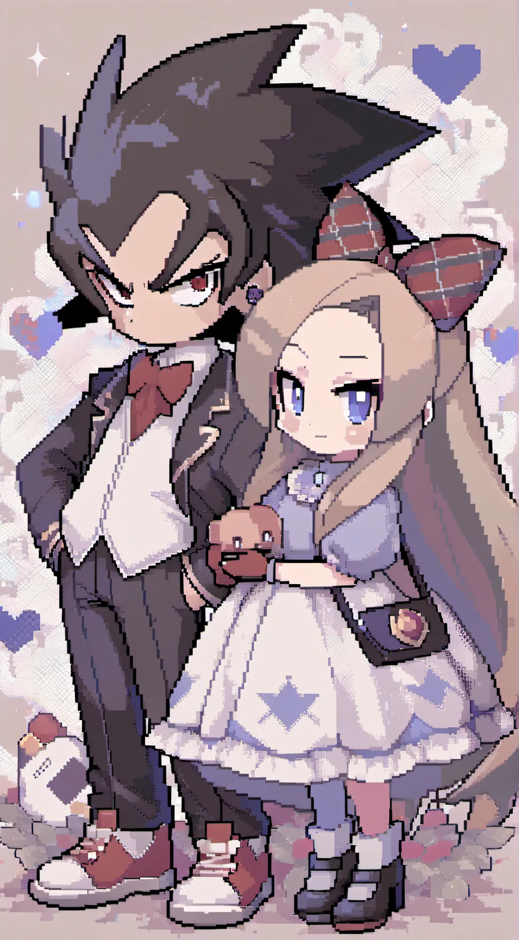 ai character: shadow and maria background