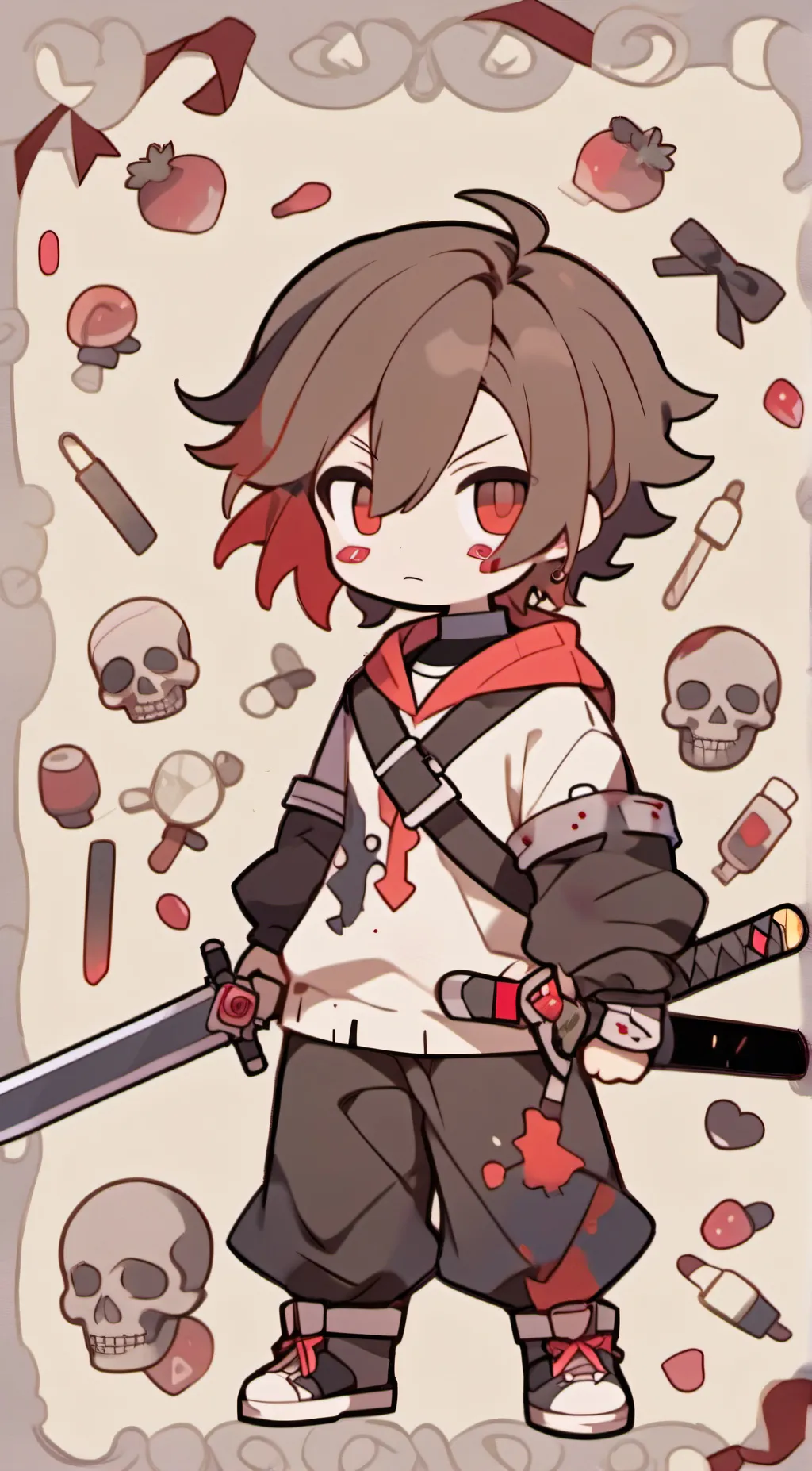 ai character: insanity frisk background