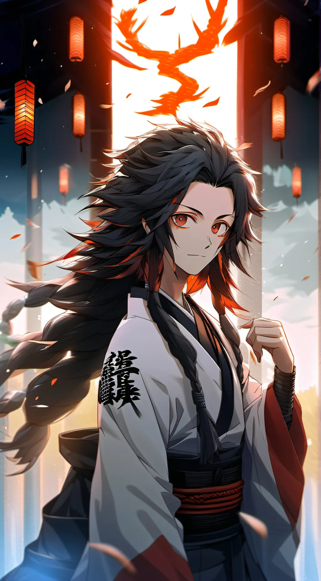 ai character: Demon Slayer  background