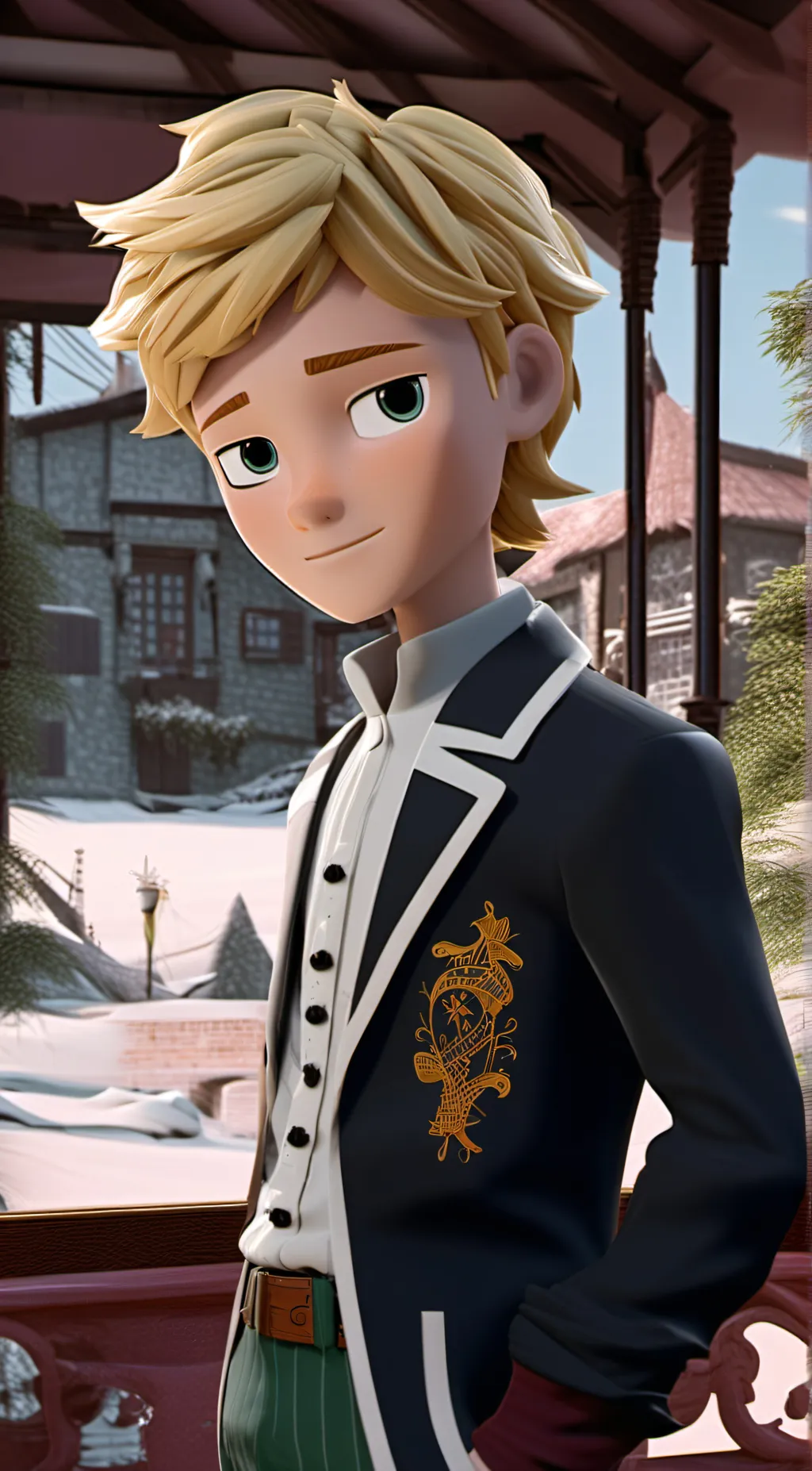 ai character: Adrien Agreste (14 background