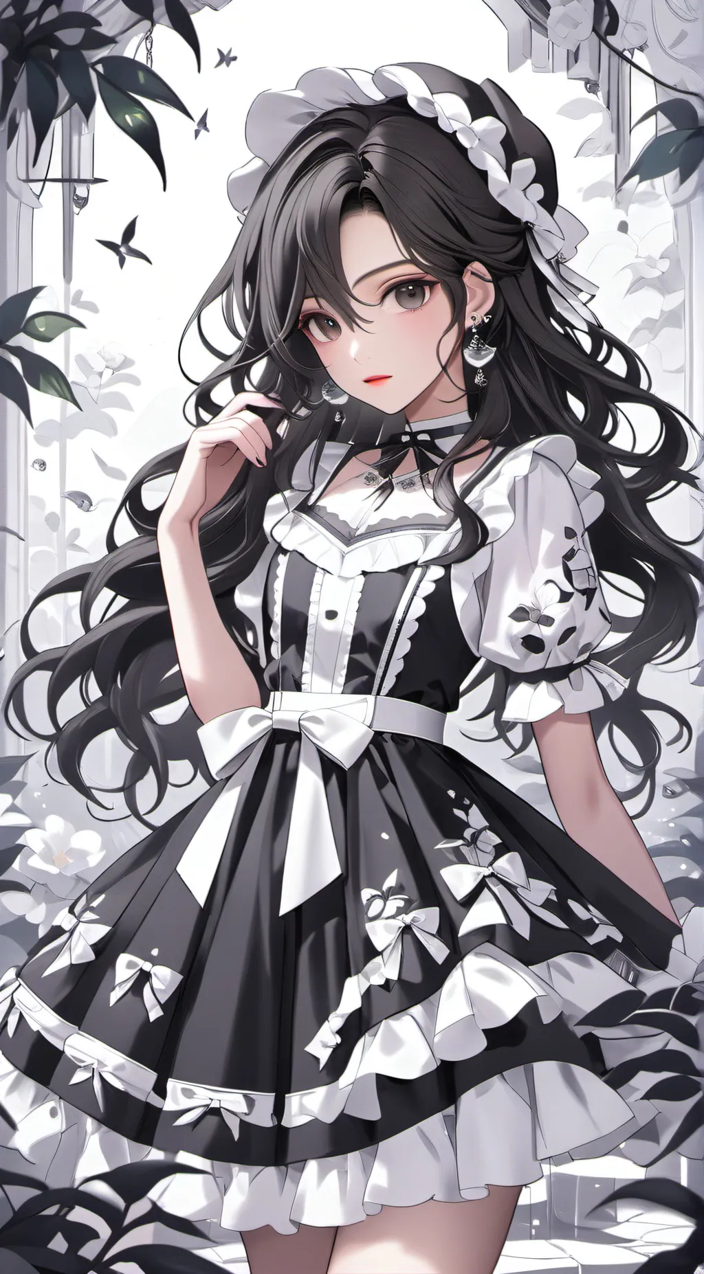 ai character: Maid Katsu background