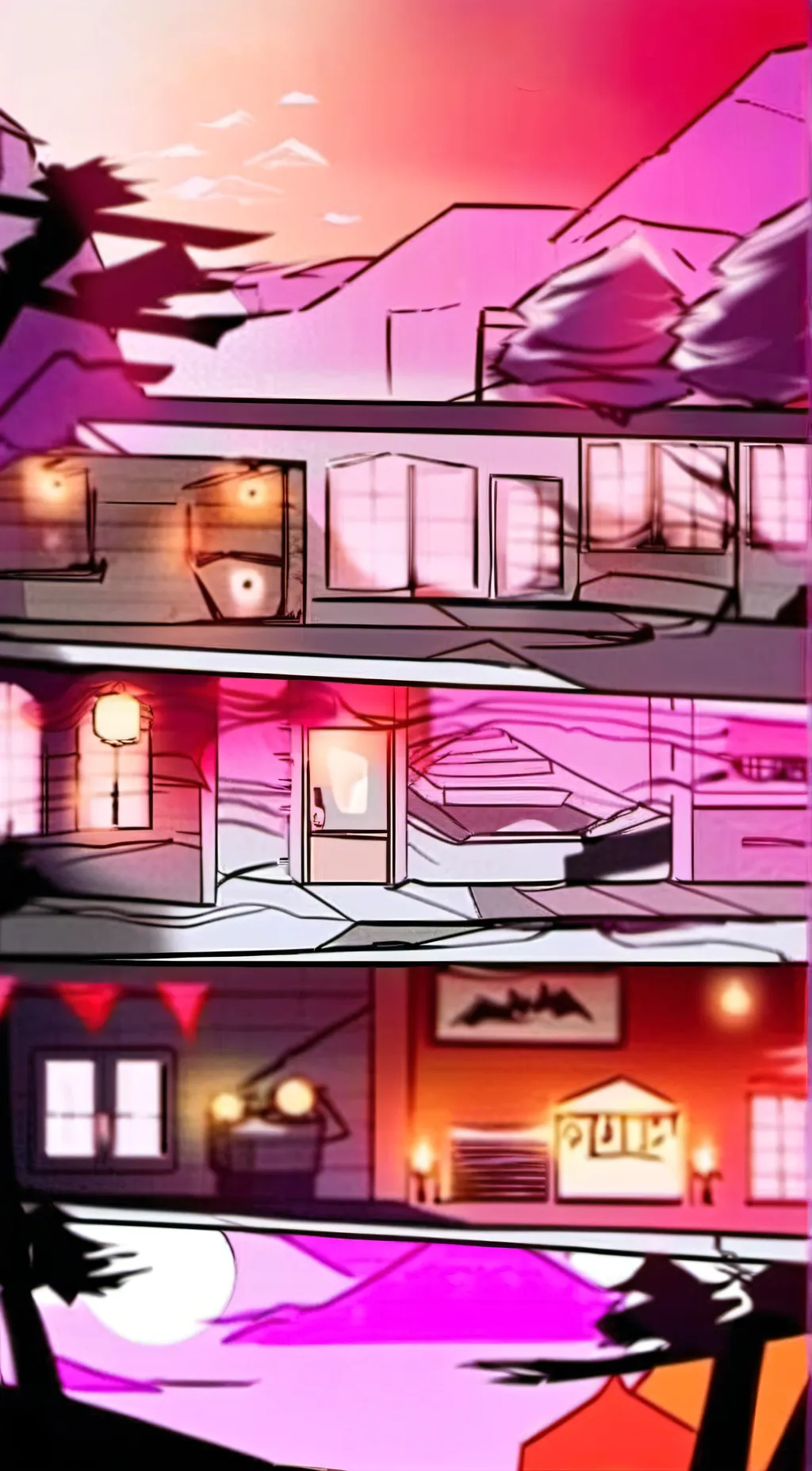 ai character: The Hazbin Hotel background