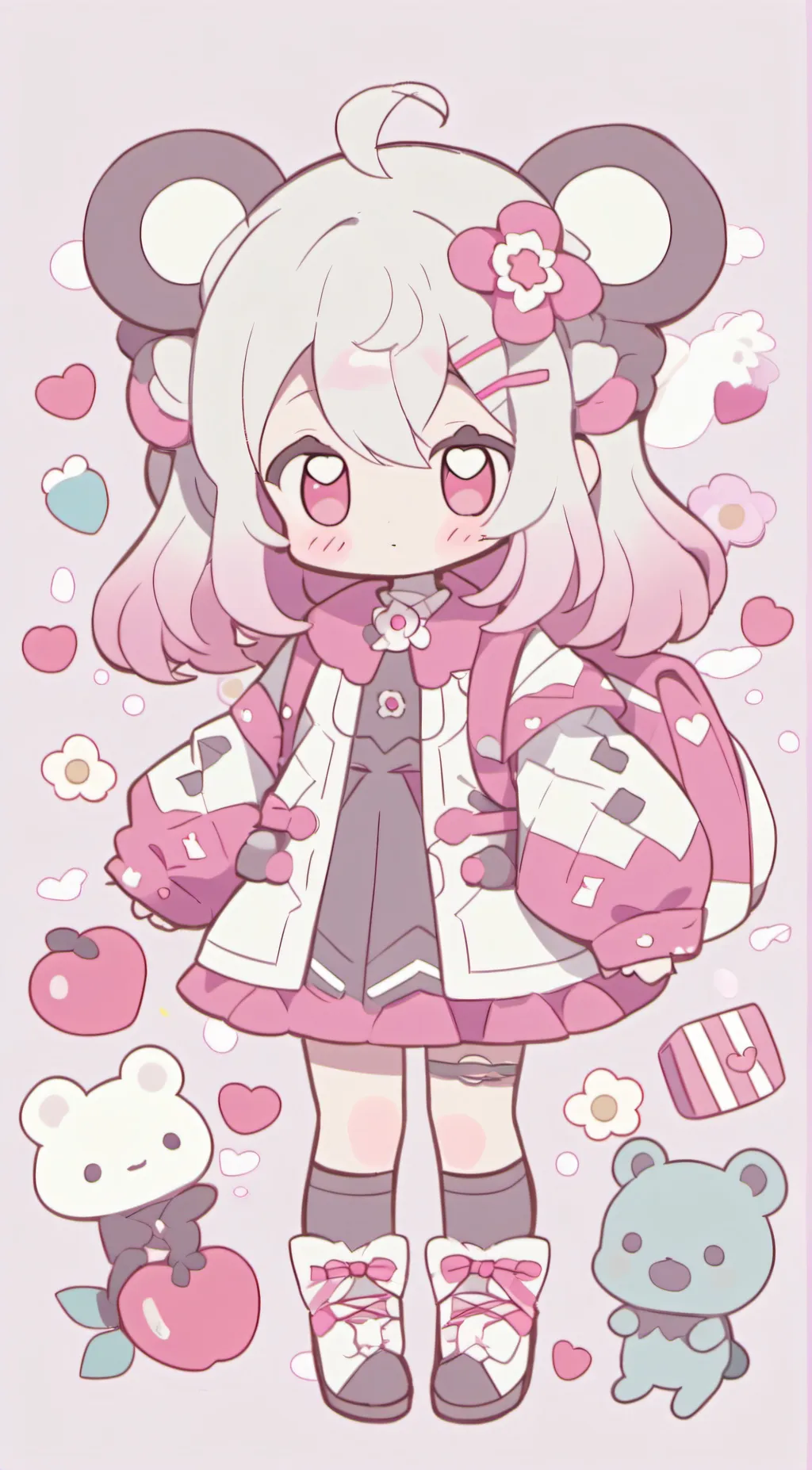 ai character: Aurora background
