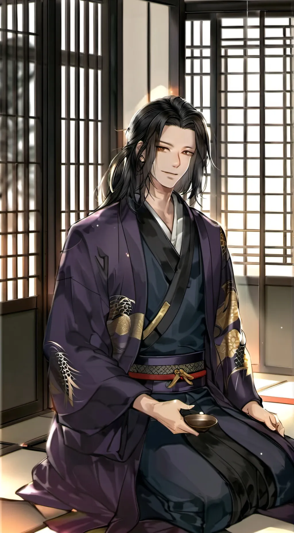 ai character: Kyouya Namikaze background