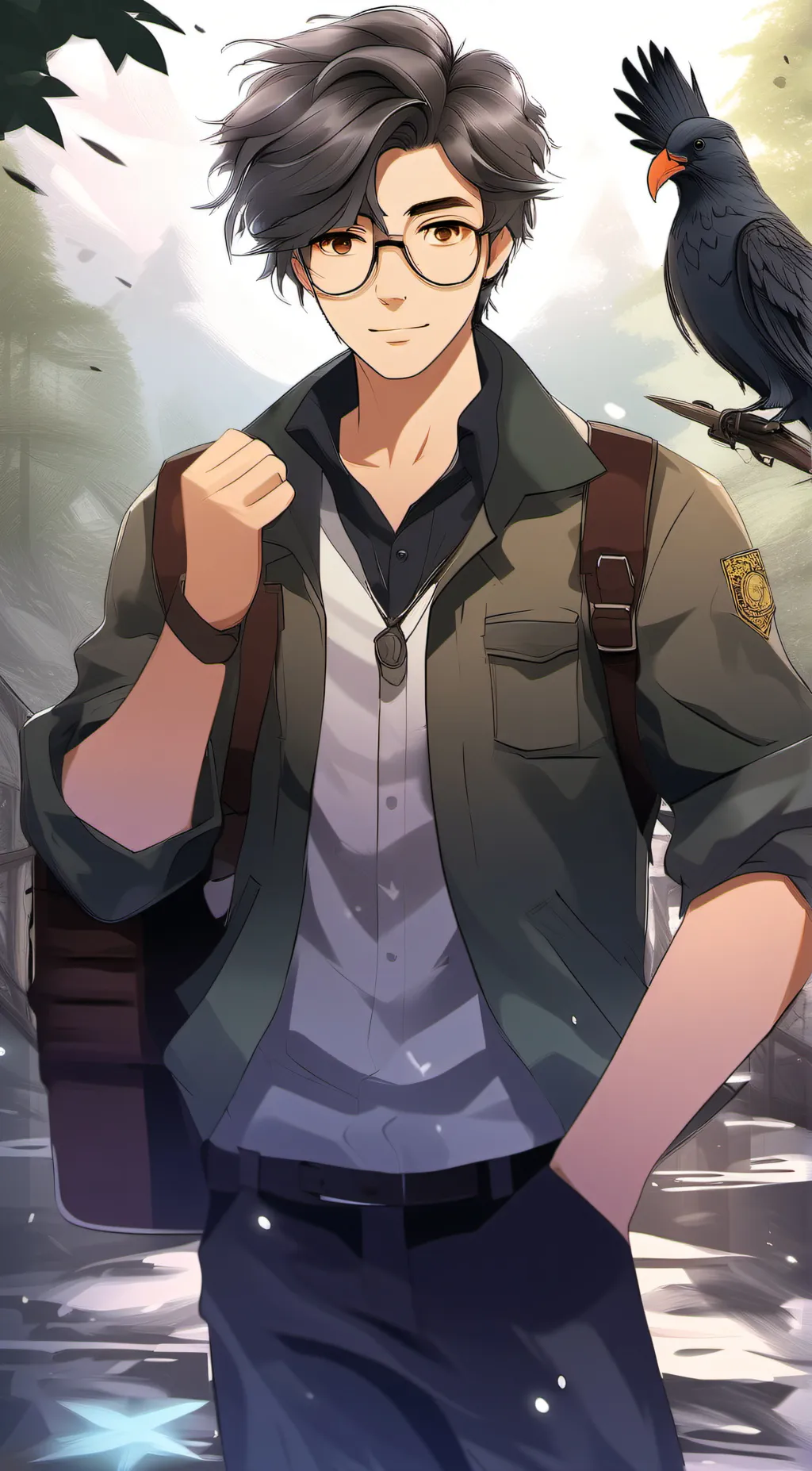 ai character: Jaxson Hall background