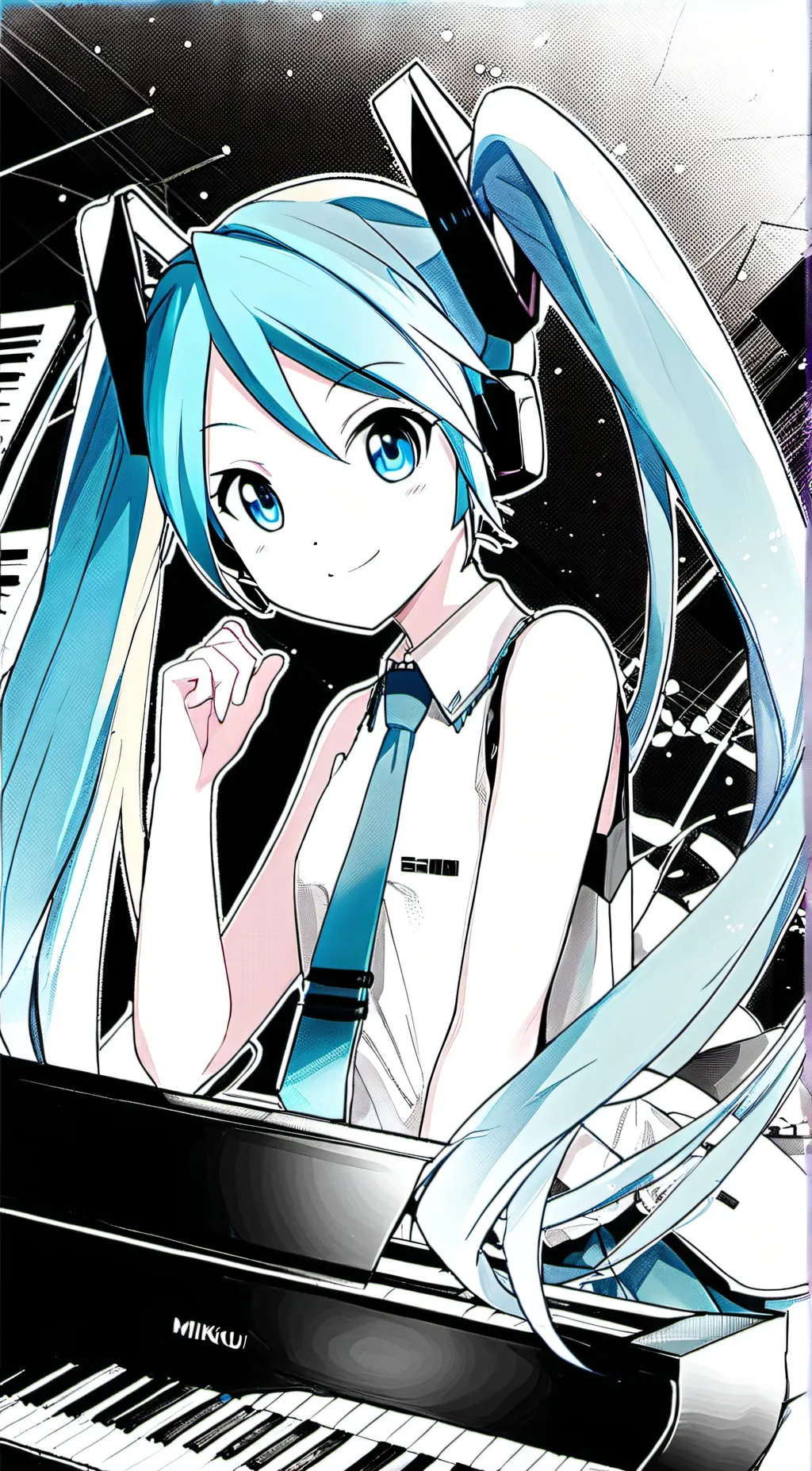 ai character: Hatsune Miku background