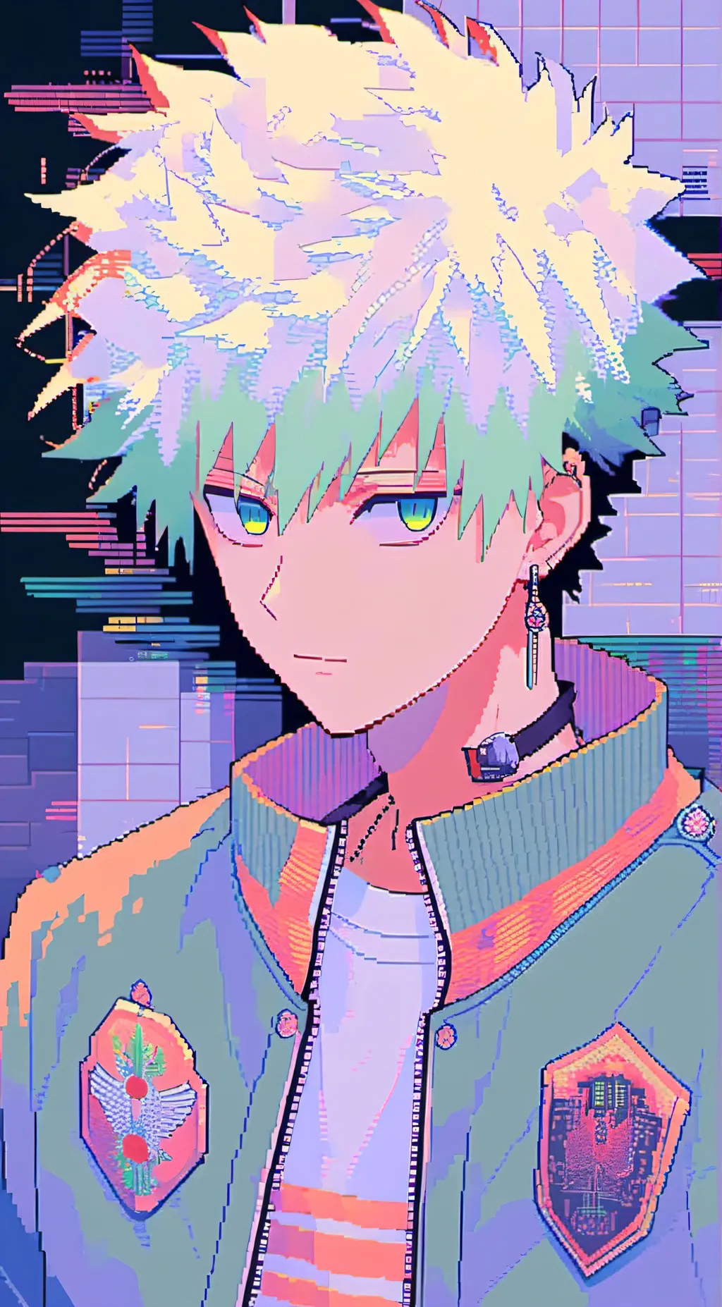 ai character: Katsuki Bakugou background