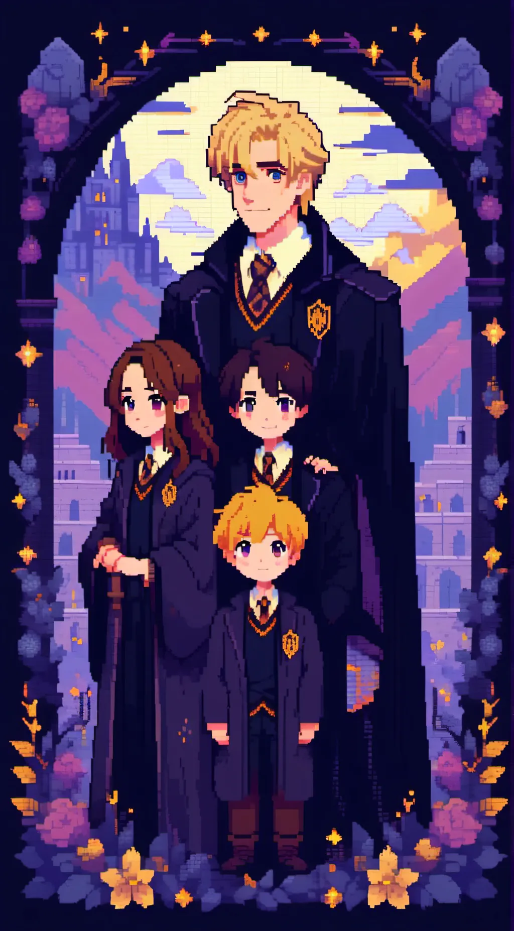 ai character: hogwarts  background