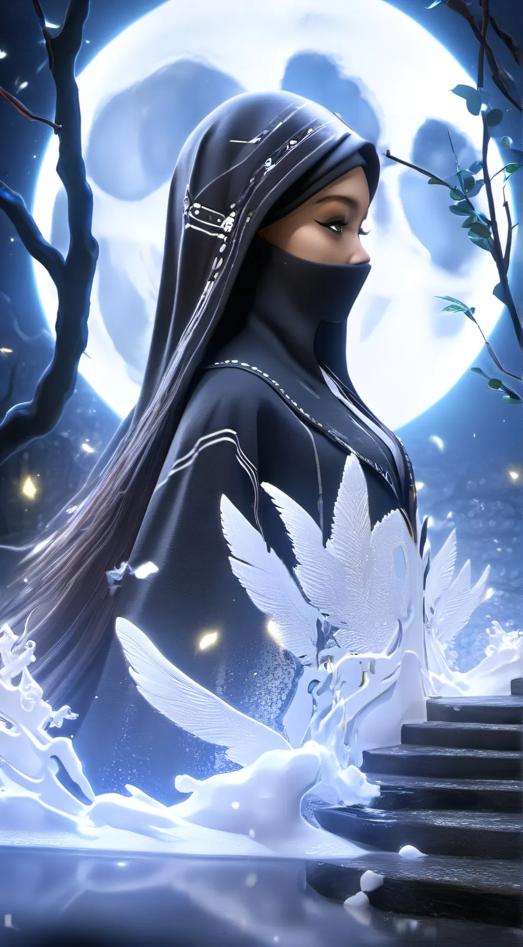 ai character: Luna background