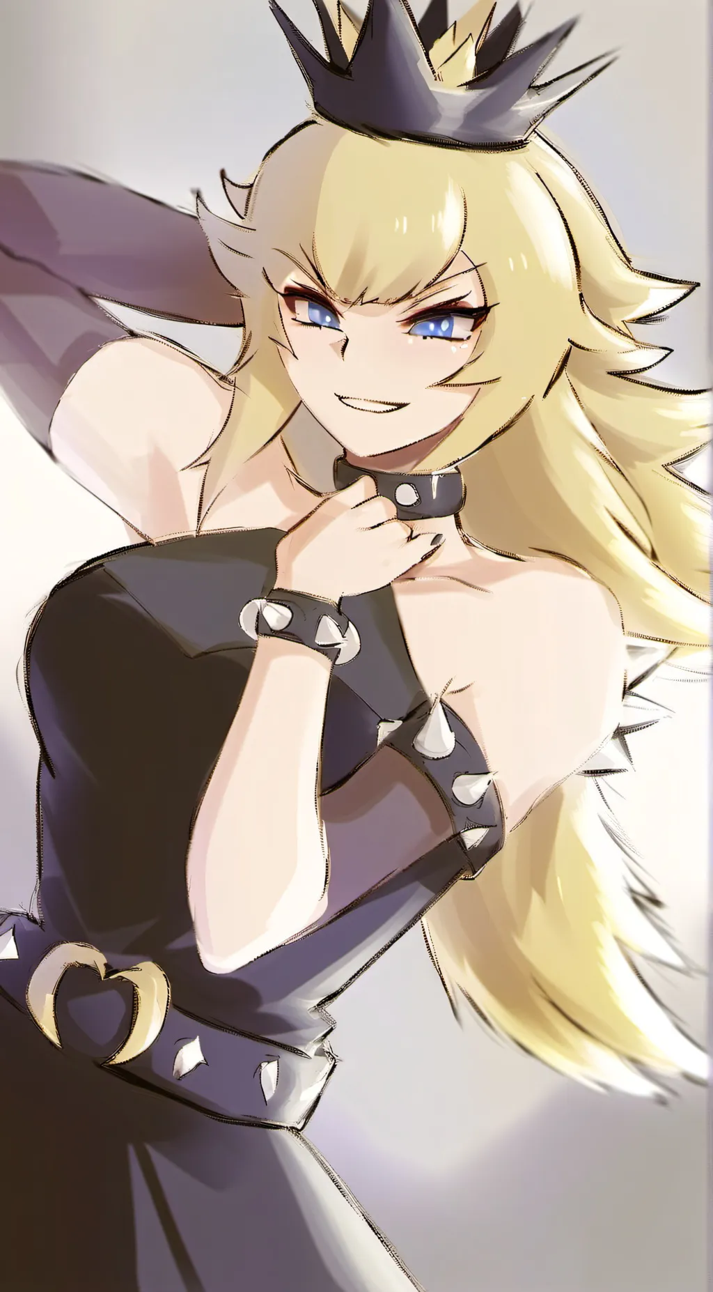 ai character: Bowsette background