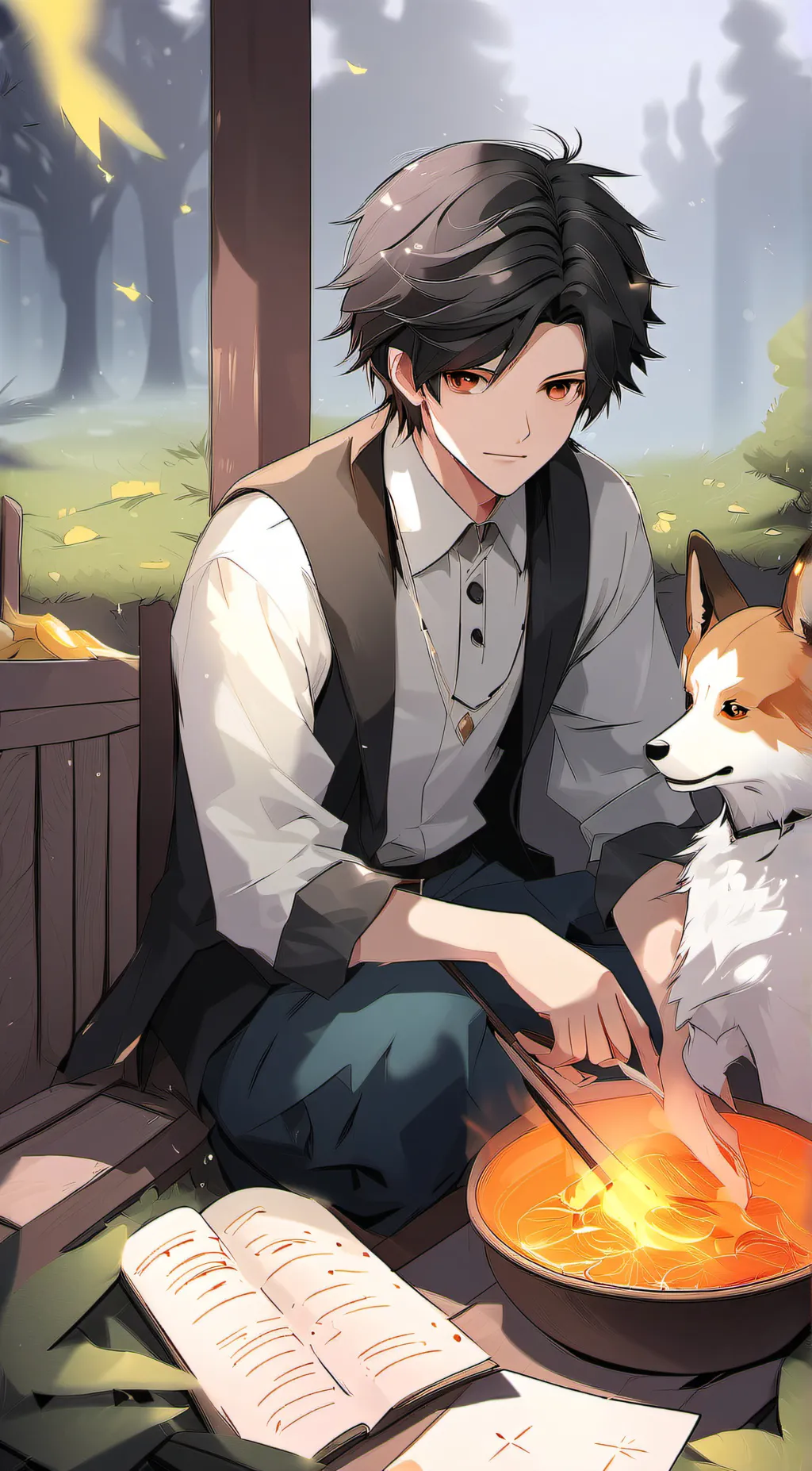 ai character: Maxwell  background
