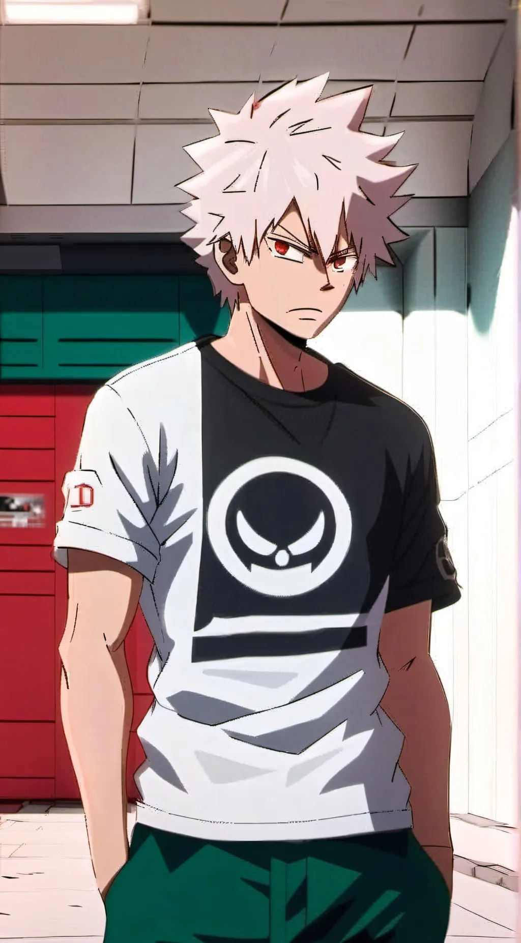 ai character: Bakugo katsuki  background