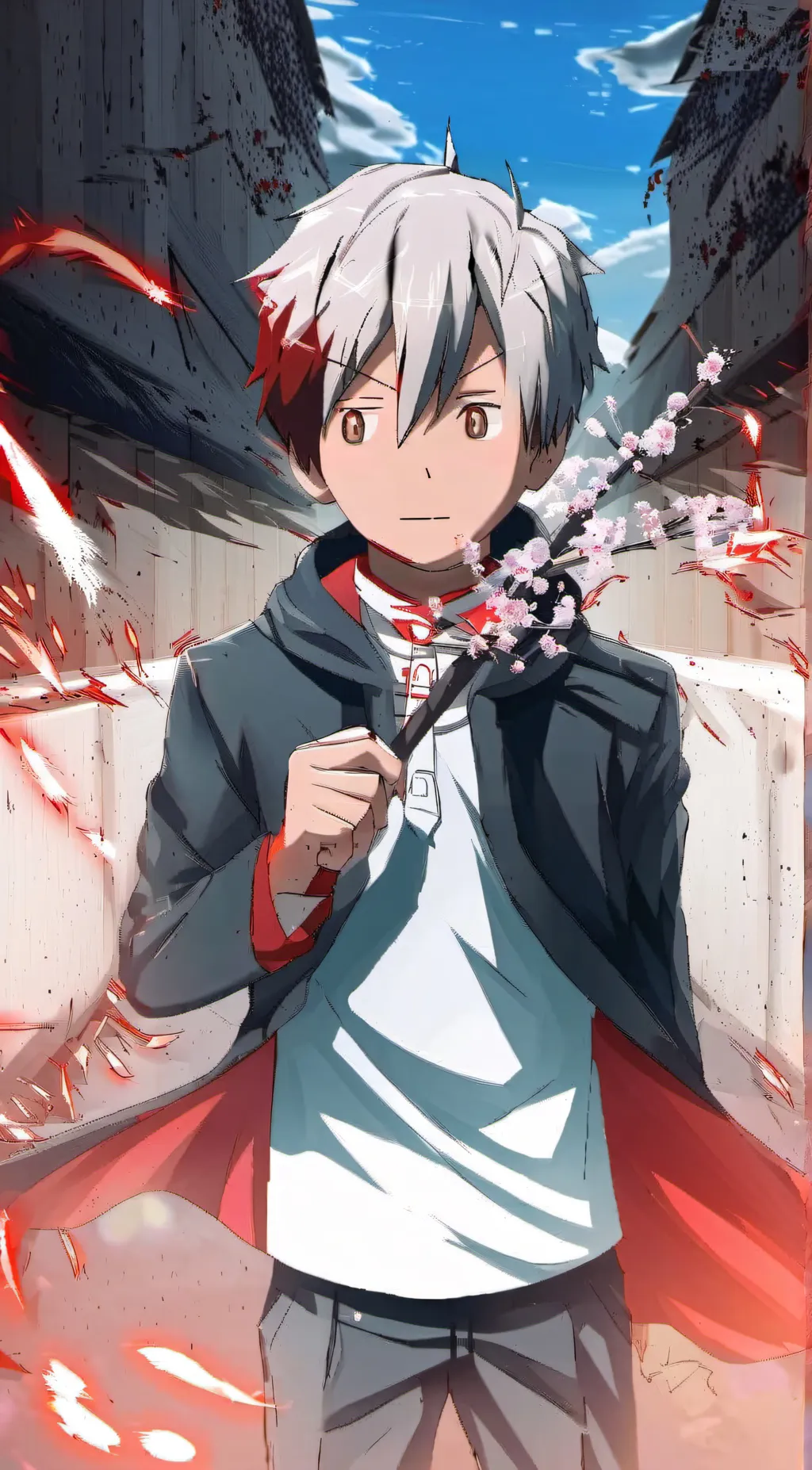 ai character: shoto todoroki background