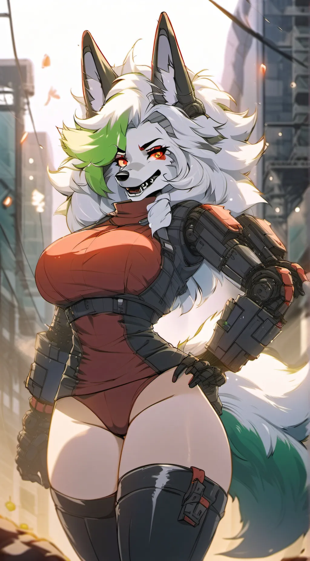 ai character: Roxy fnaf background