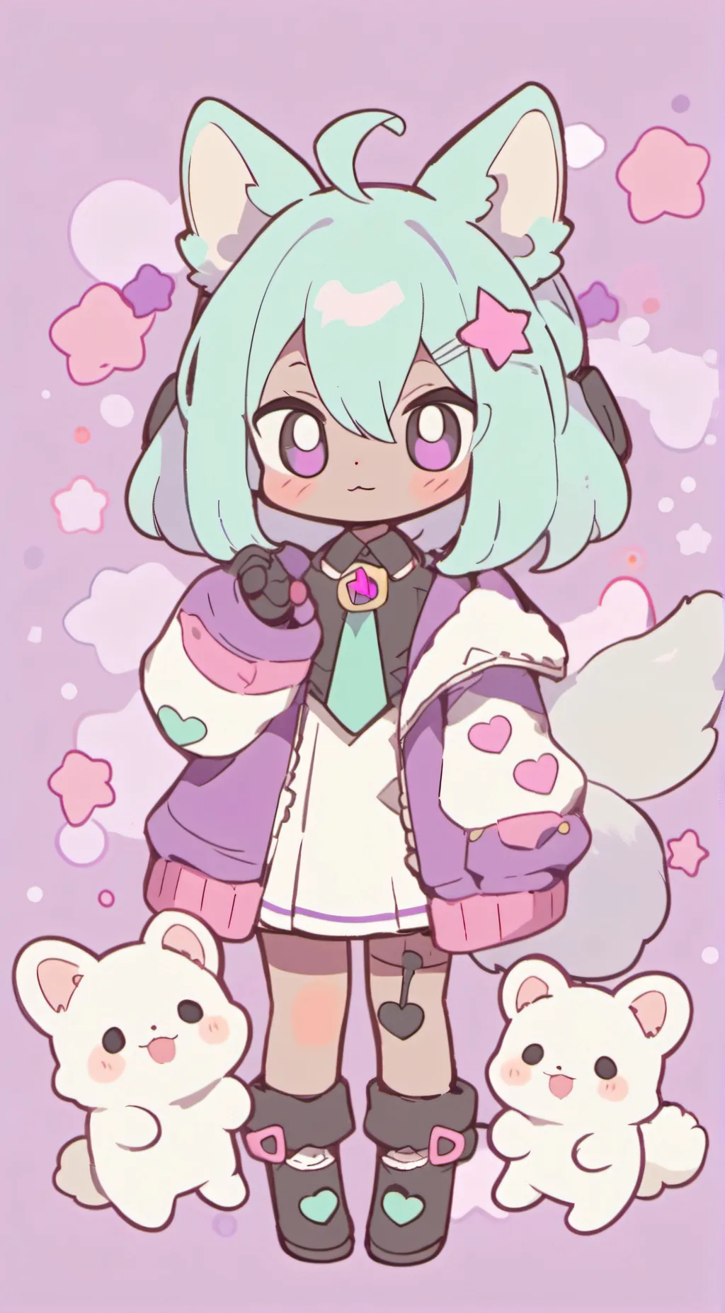 ai character: Pearl background
