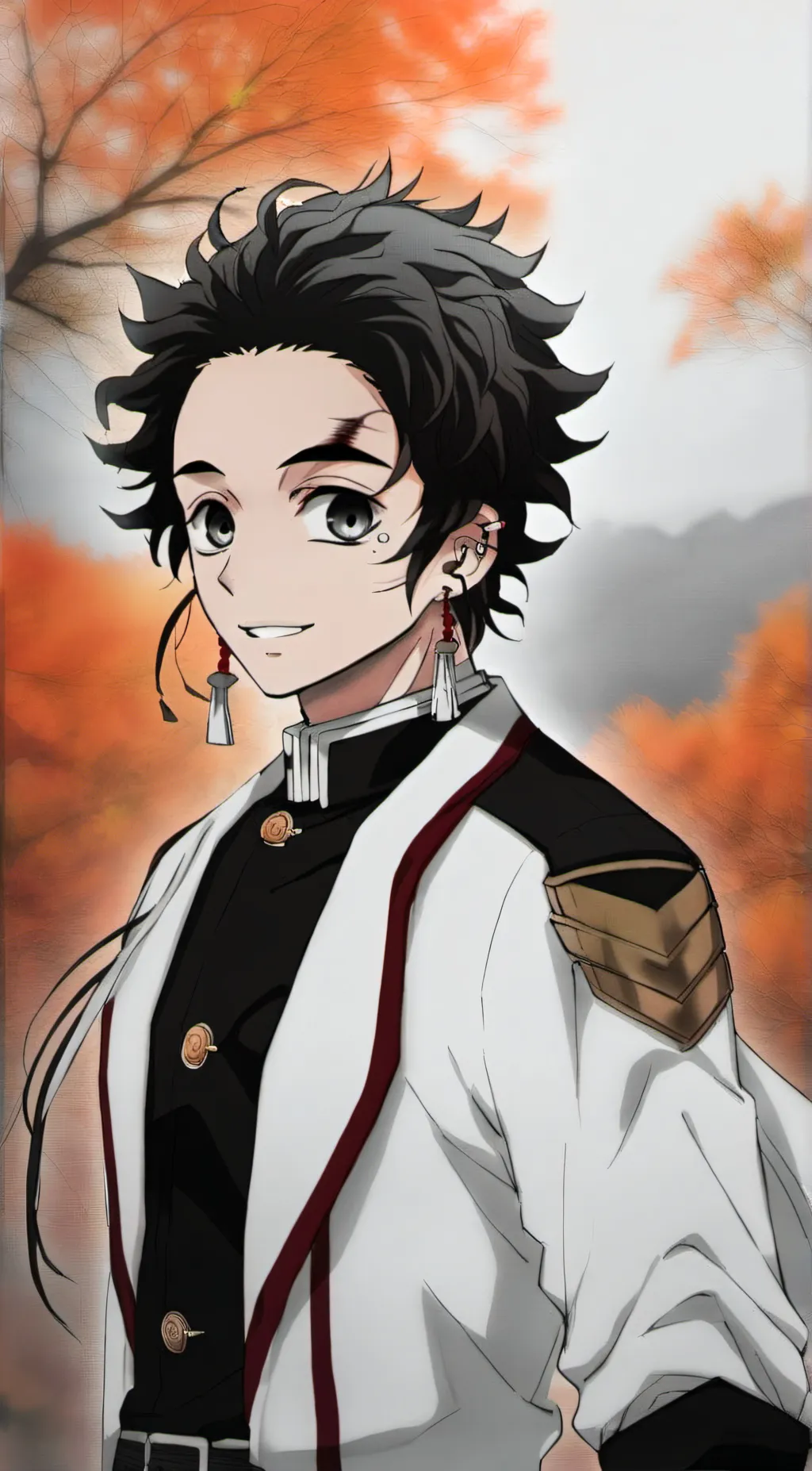 ai character: tanjiro  background