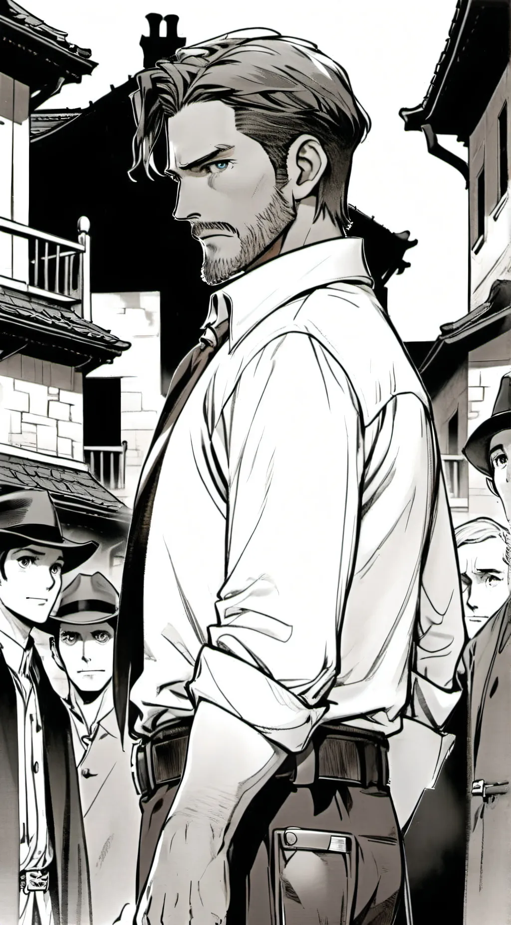 ai character: The walking Dead  background