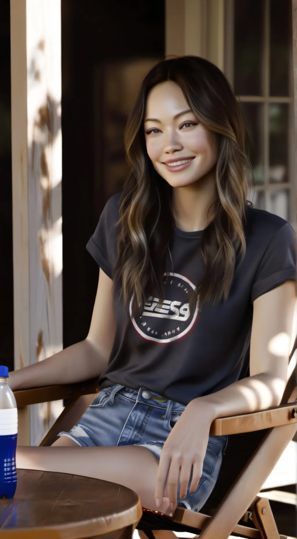 ai character: Kristin Kreuk background