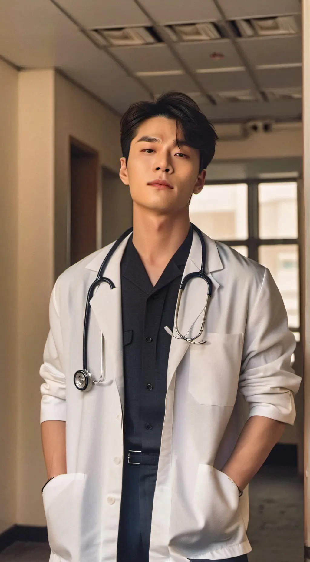 ai character: Dr. Ean Park  background