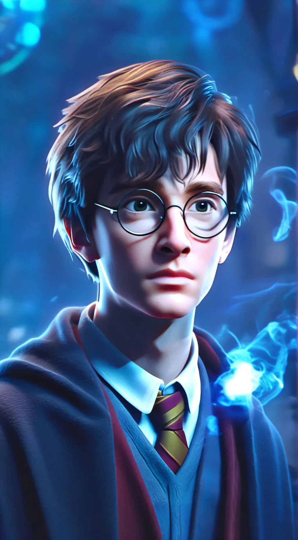 ai character: Harry Potter  background