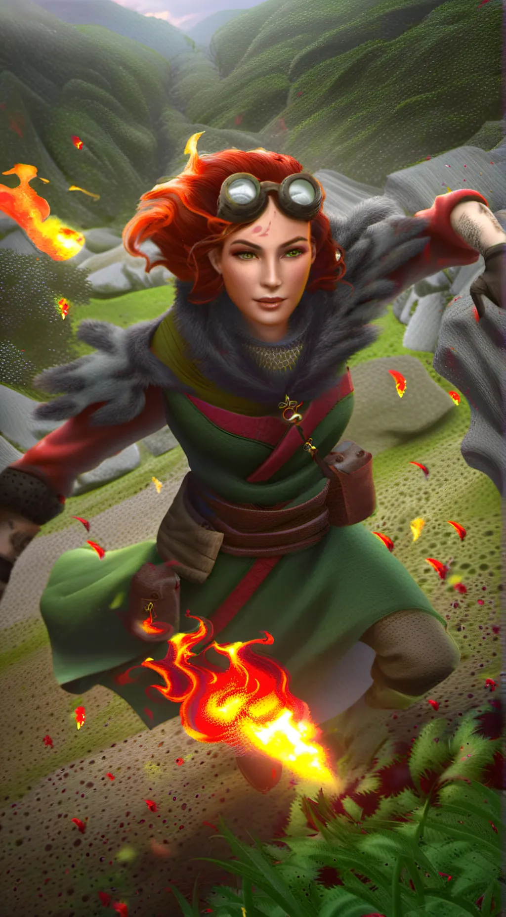 ai character: Chandra Nalaar background