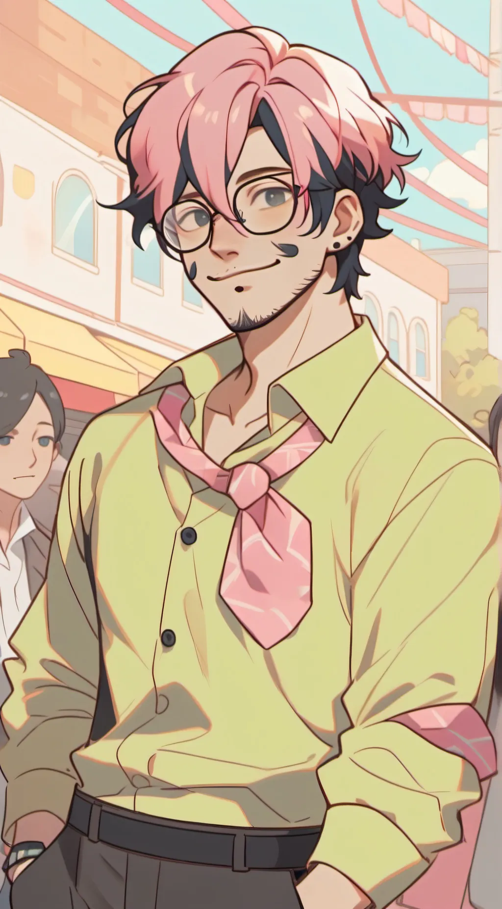 ai character: wilford warfstache background