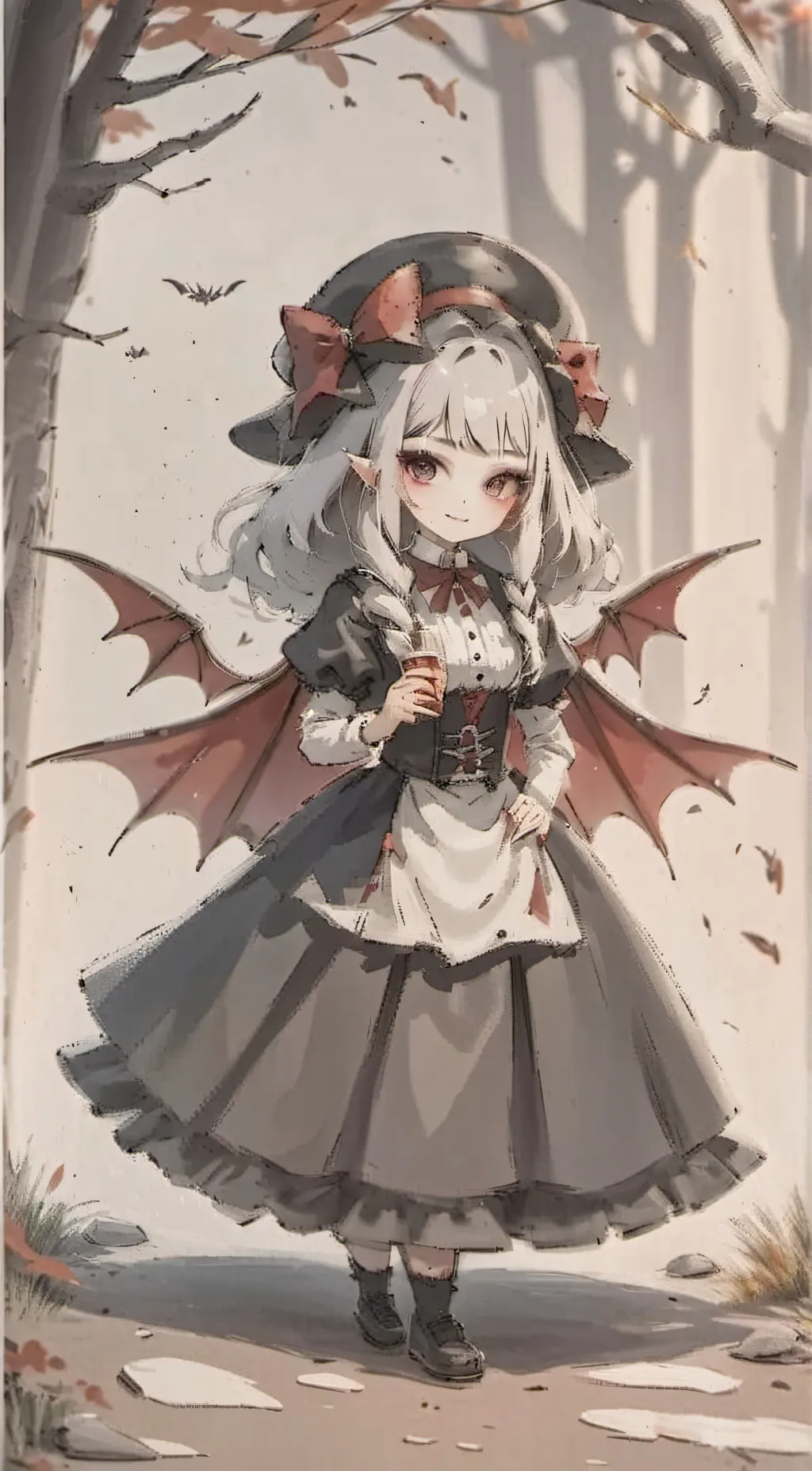 ai character: WINTER background