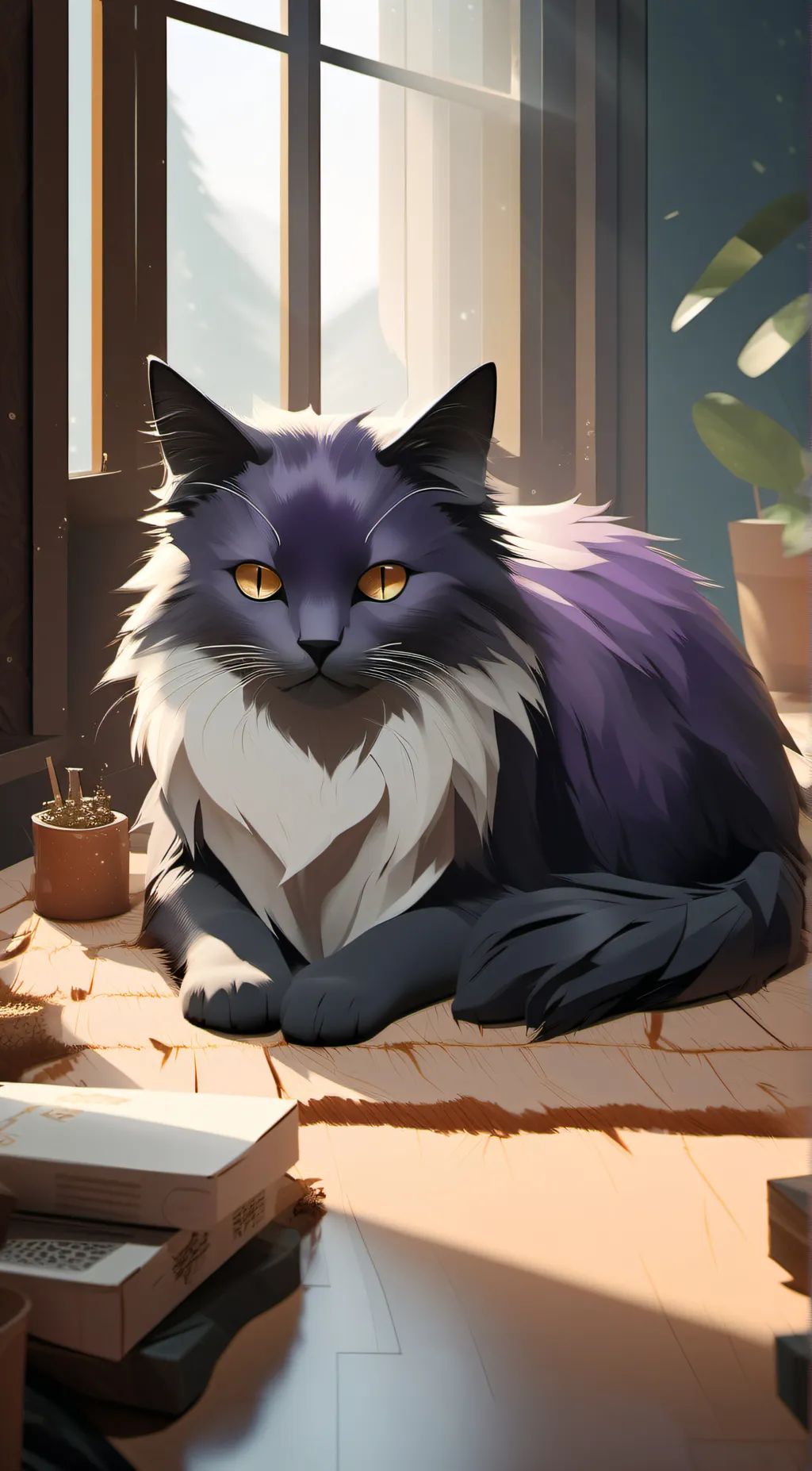 ai character: catnap background