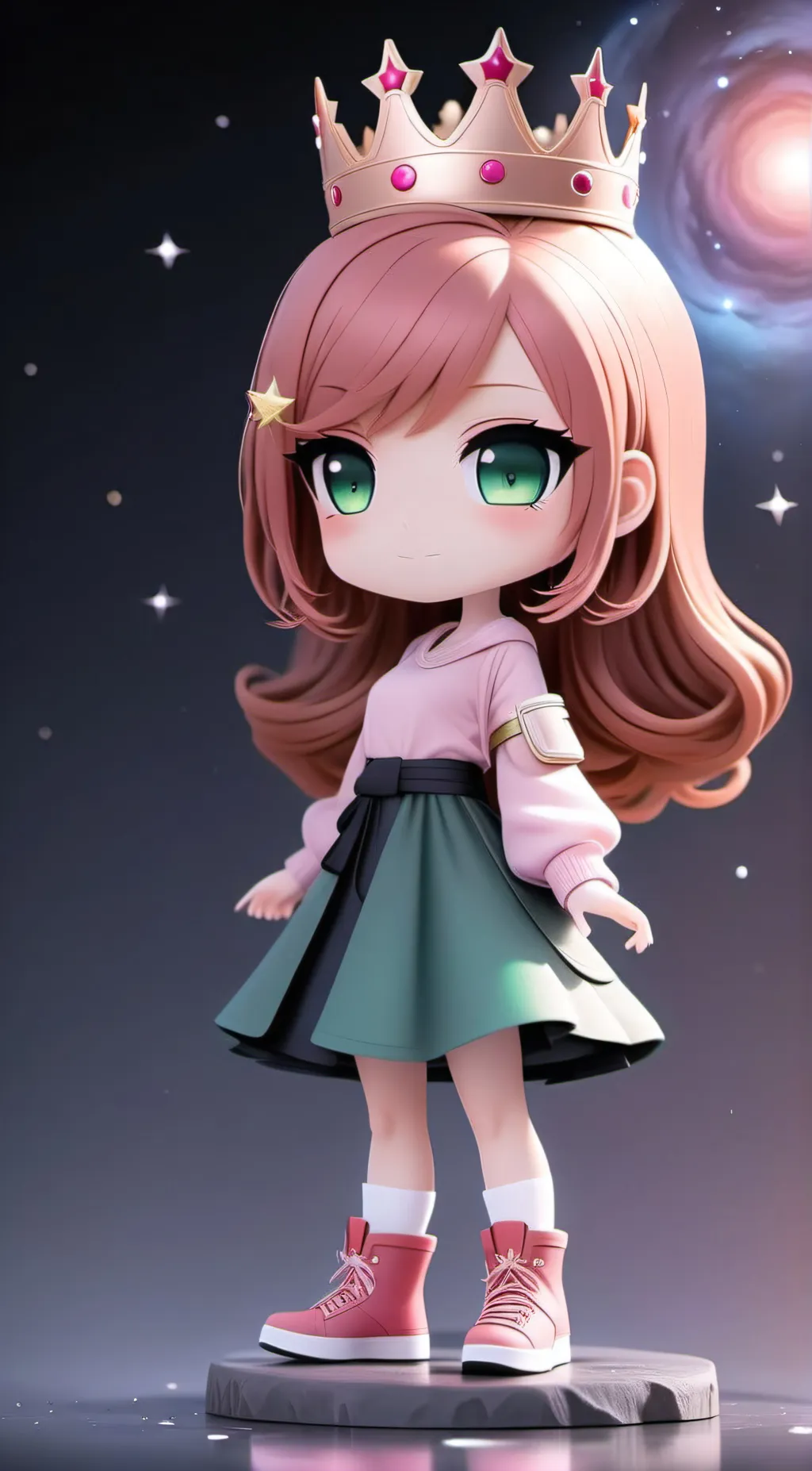 ai character: Galaxy background