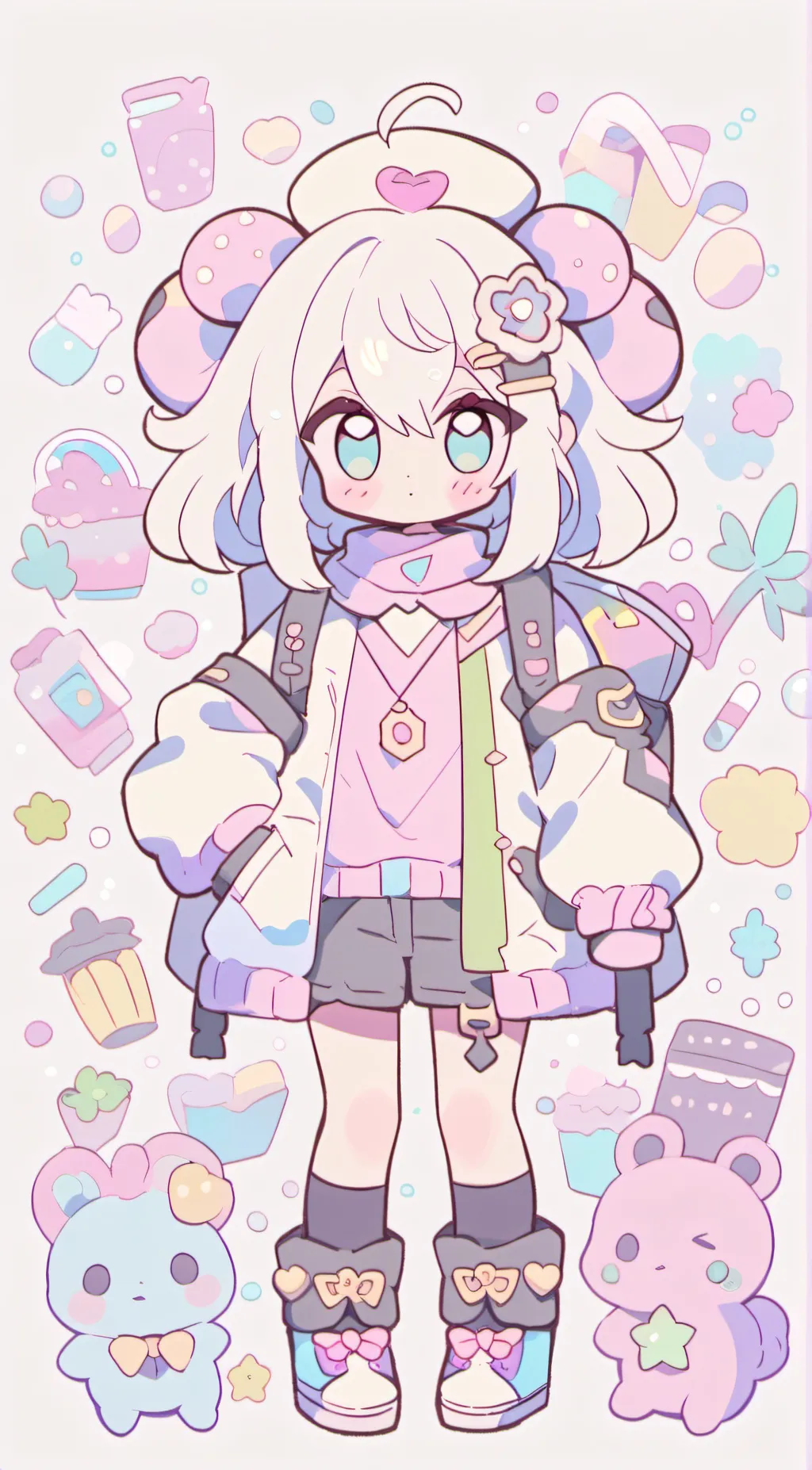 ai character: Katie's son  background