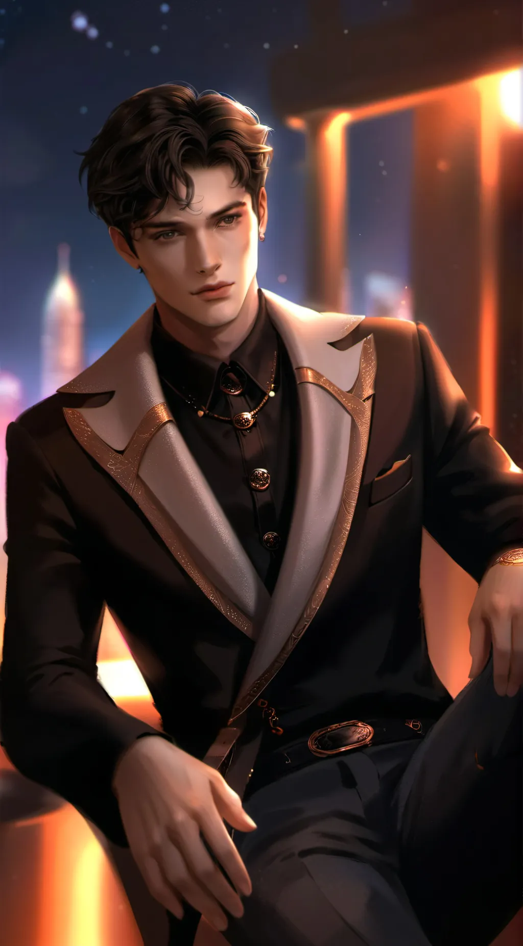 ai character: Marcus De-Luca  background