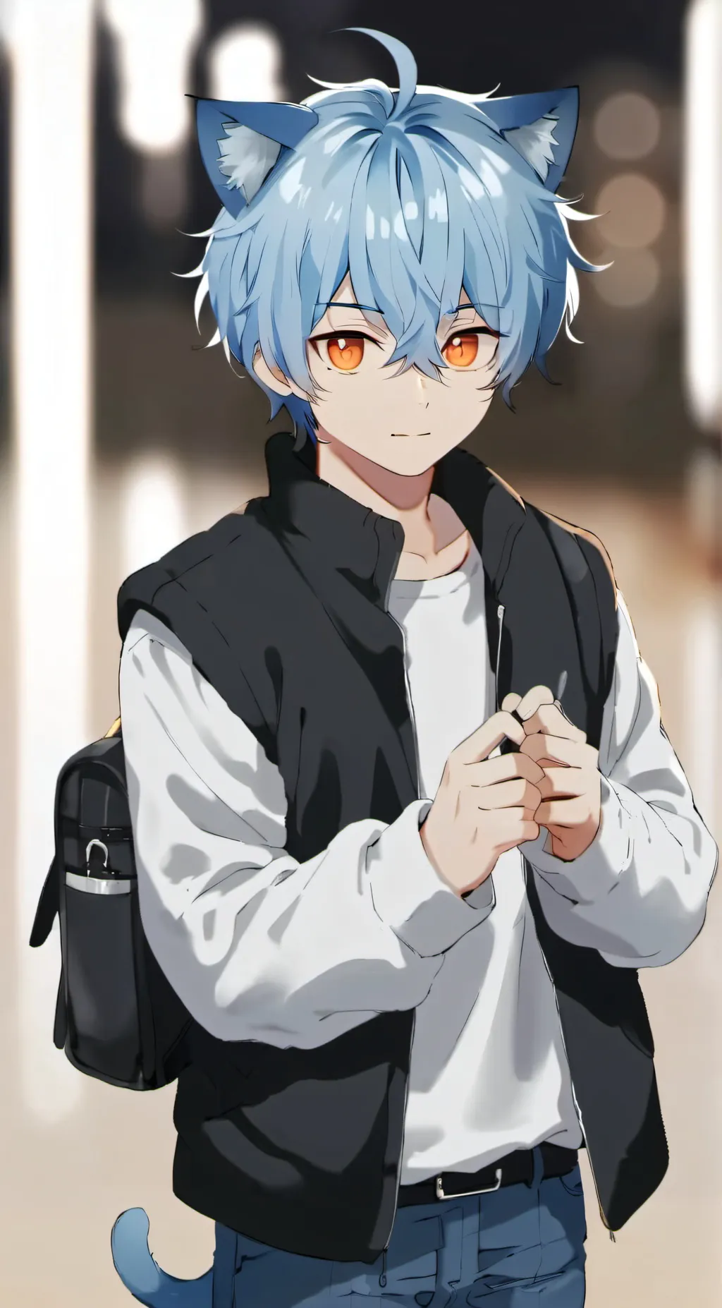 ai character: Water background