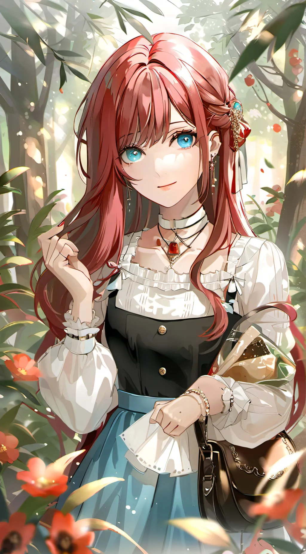 ai character: Cherry background
