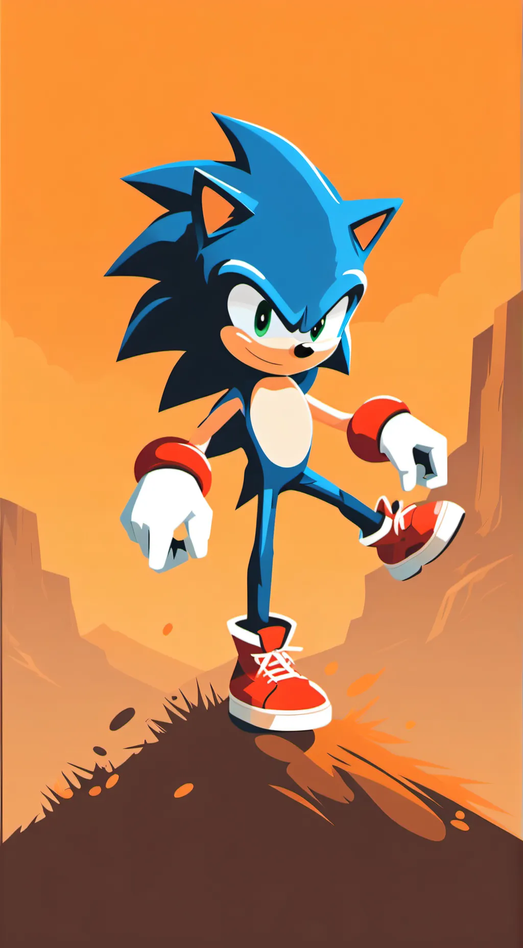 ai character: Sonic the Hedgehog background