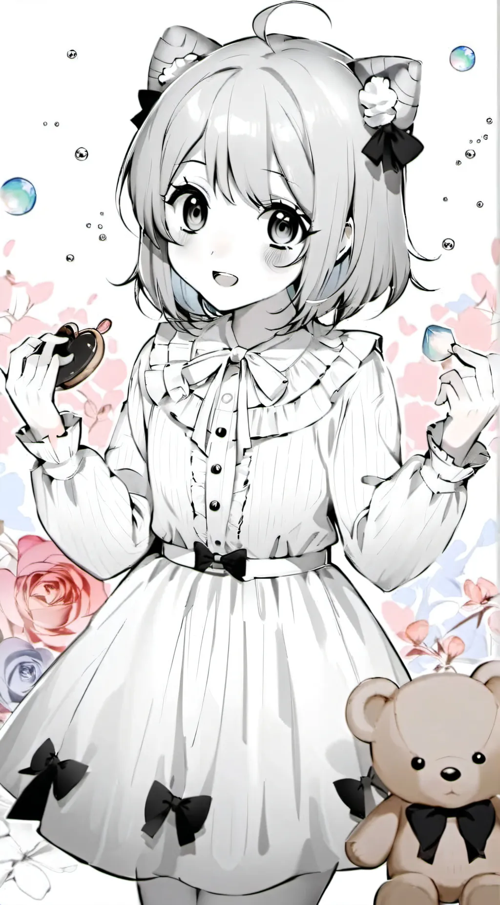 ai character: Smiling critters  background