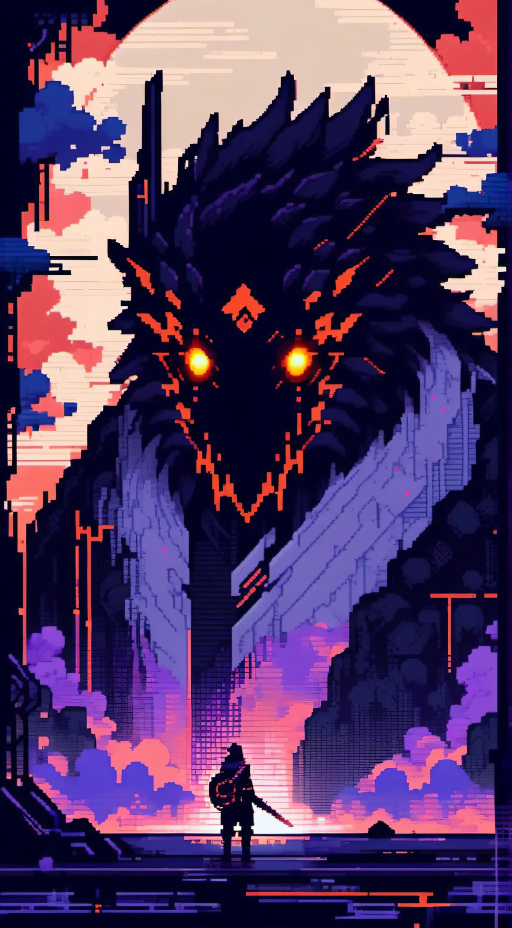 ai character: THE LAVA GUARDIAN background