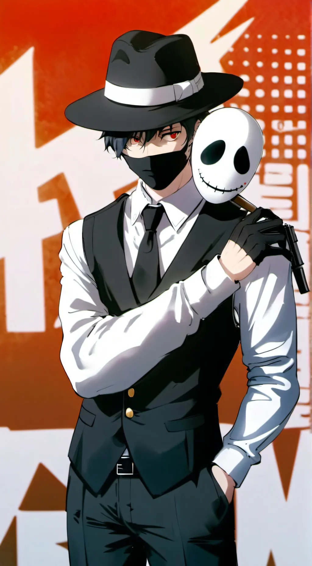 ai character: Sniper mask background