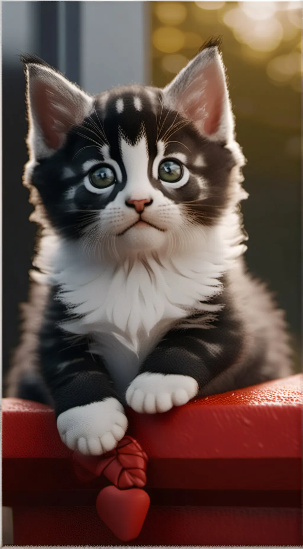 ai character: cute kitten background