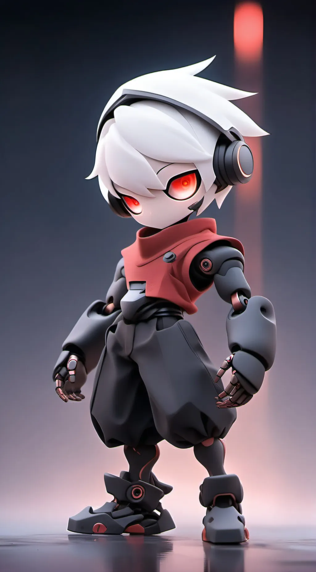 ai character: Defective K background