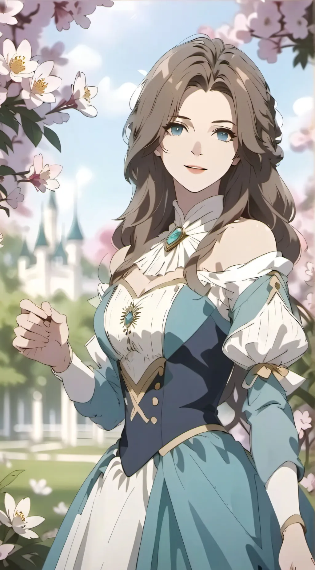 ai character: 🩵Victoria🩵 background