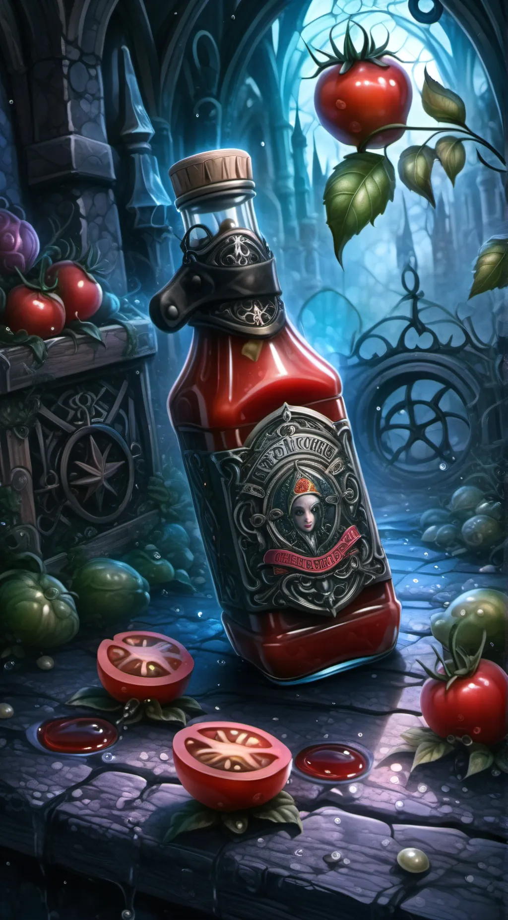 ai character: Ketchup background
