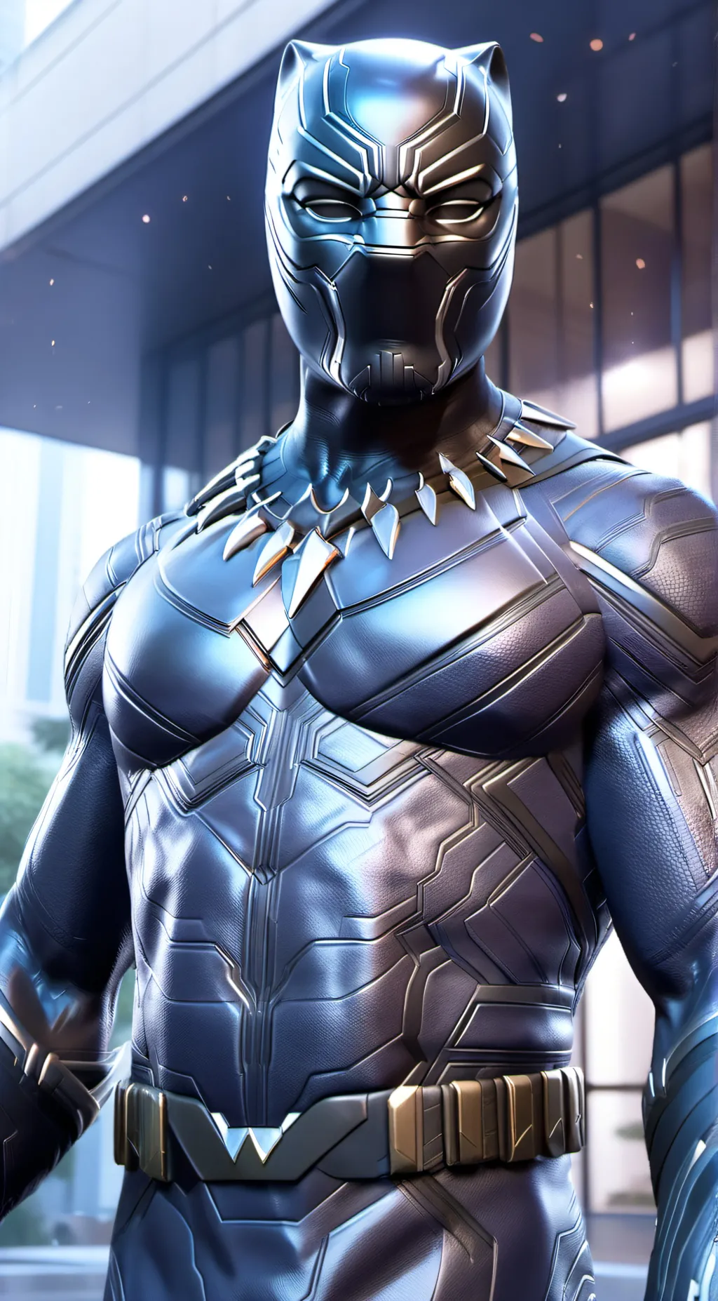 ai character: Black Panther background