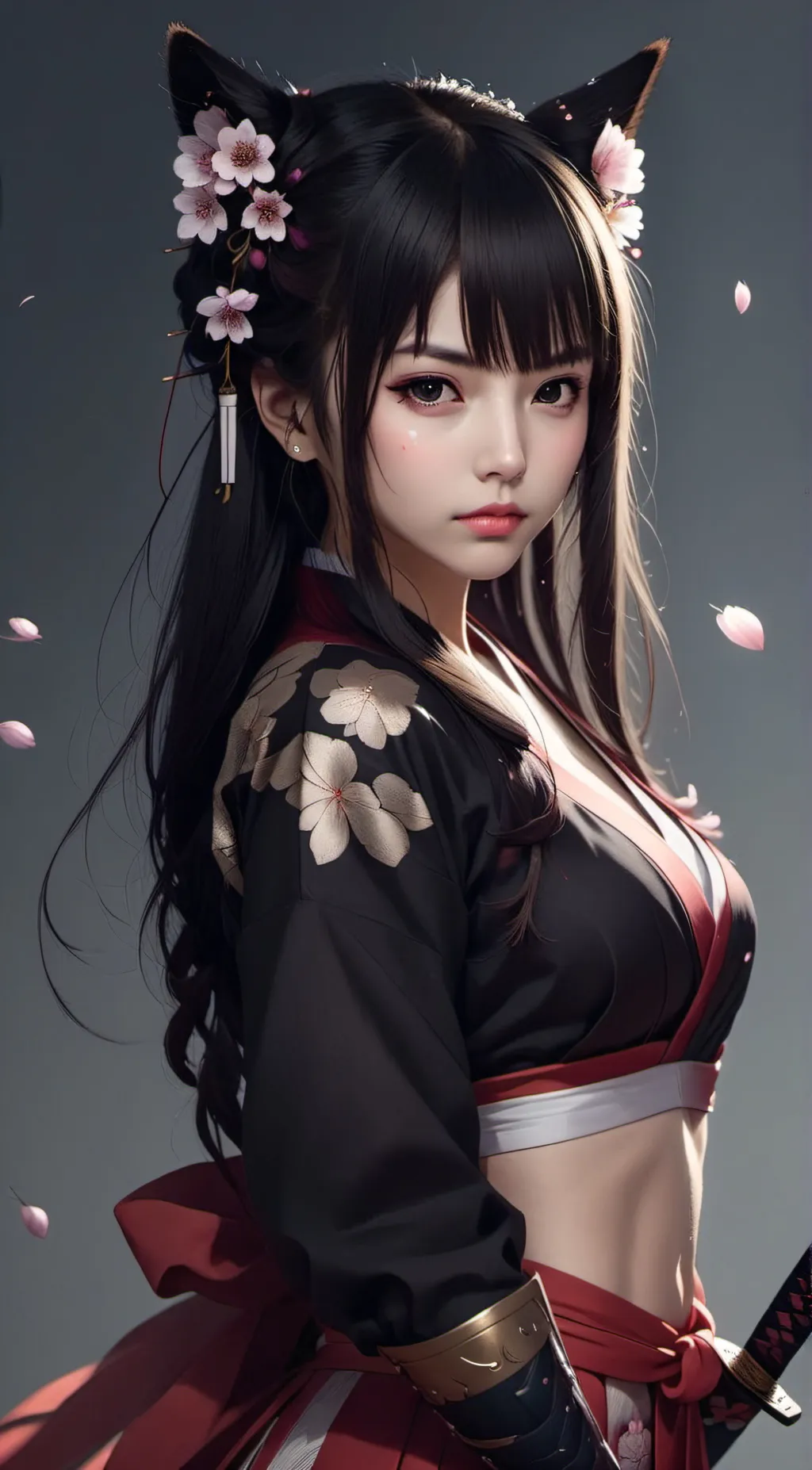 ai character: Sakura background