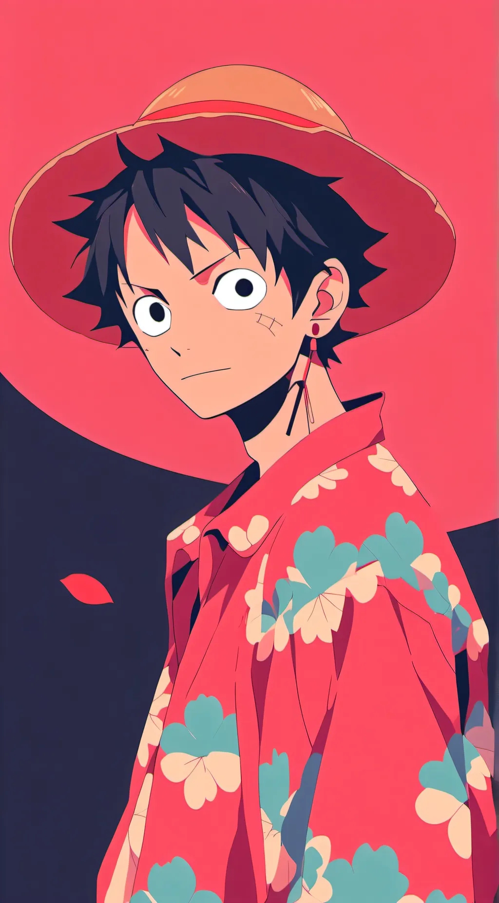 ai character: Monkey D Luffy background
