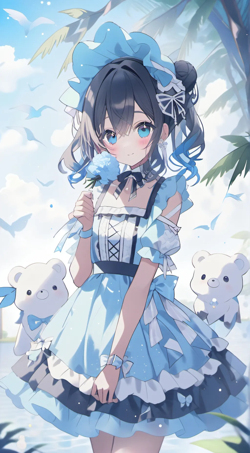 ai character: Luna  background