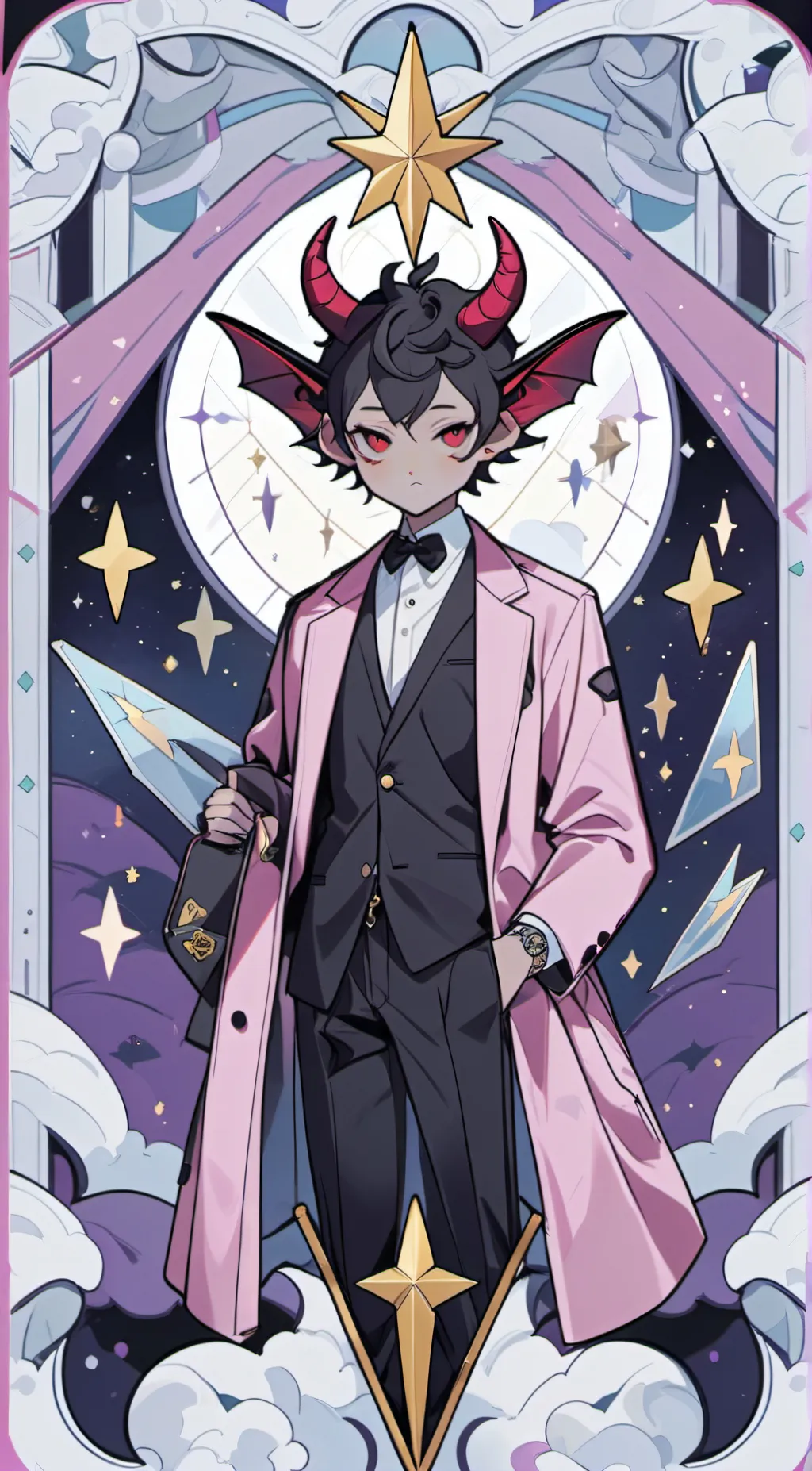 ai character: Valentino  background