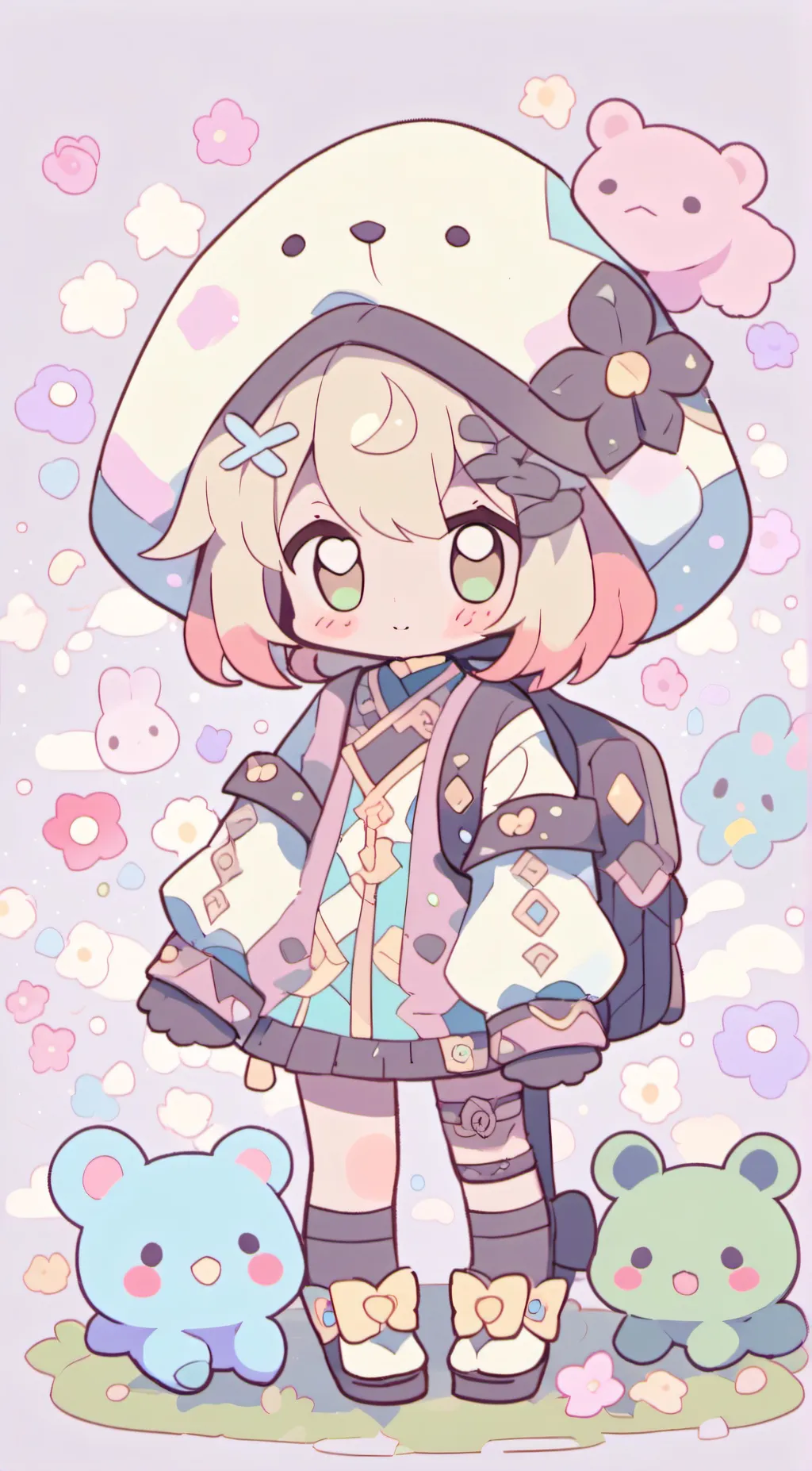 ai character: Rhythm background