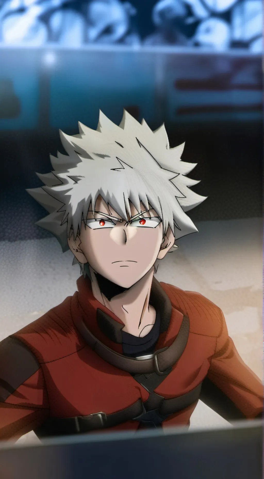 ai character: Yandere bakugou  background