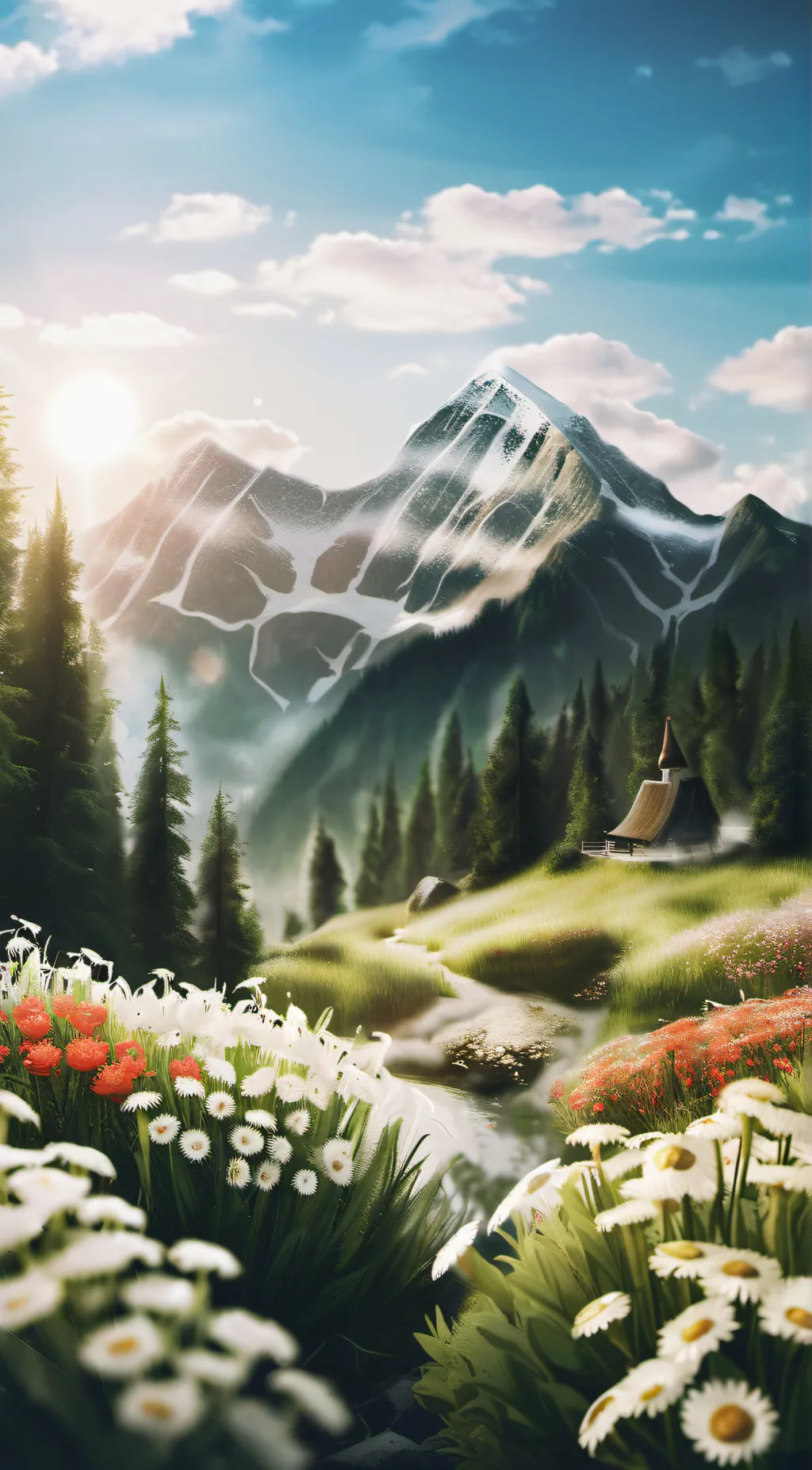 ai character: Outside  background